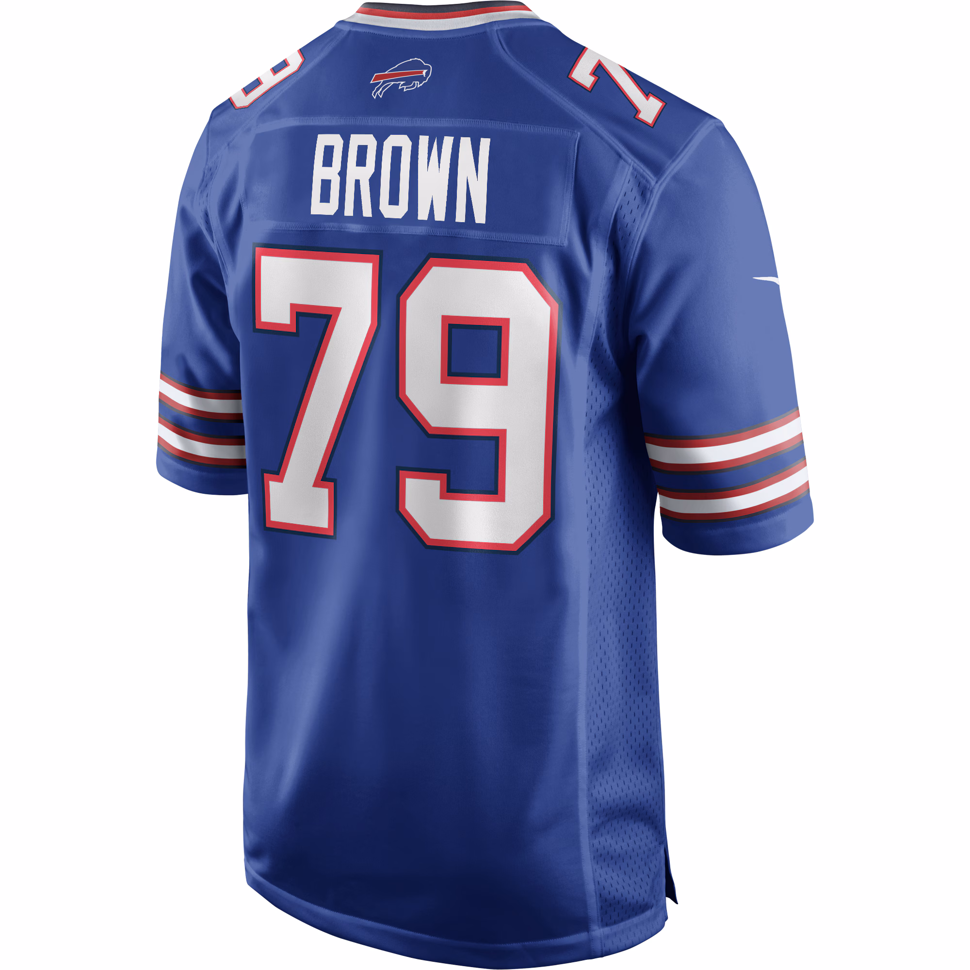 Ruben Brown Buffalo Bills Game Retired Player Jersey - Royal
