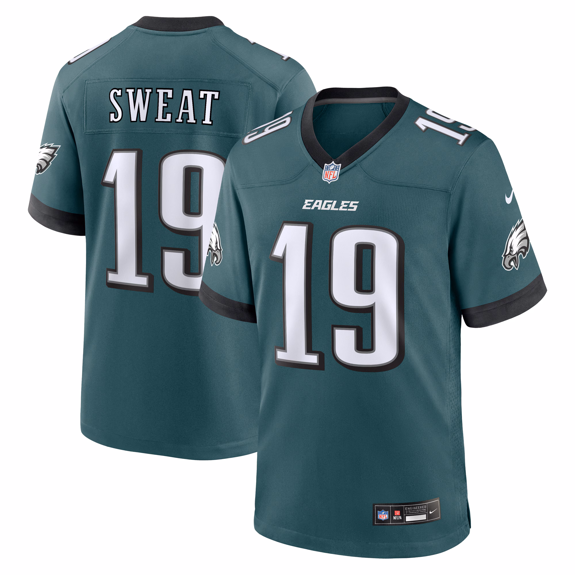 Josh Sweat Philadelphia Eagles Team Game Jersey - Midnight Green