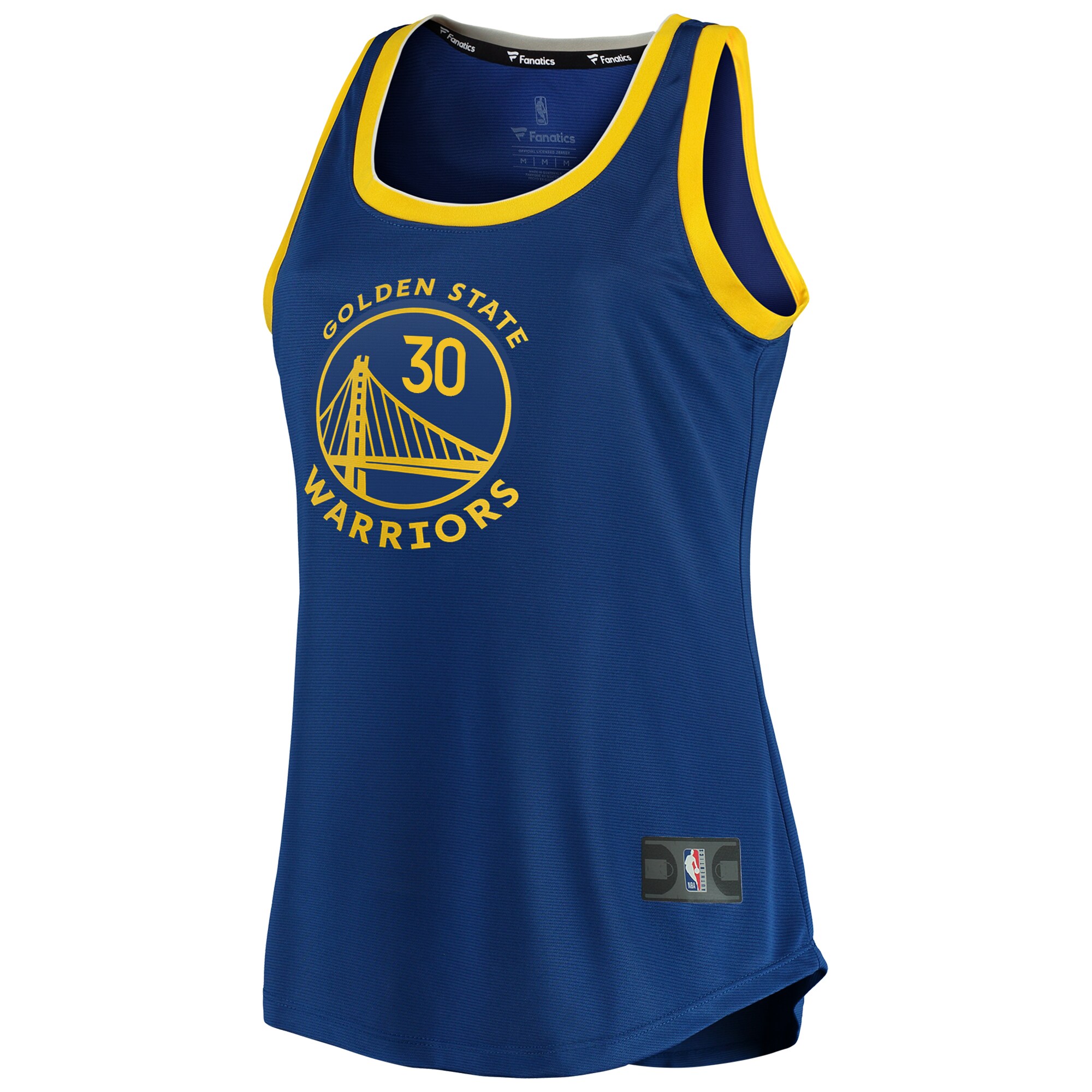 Stephen Curry Golden State Warriors  Women's 2019/20 Fast Break Team Tank Jersey - Icon Edition - Royal