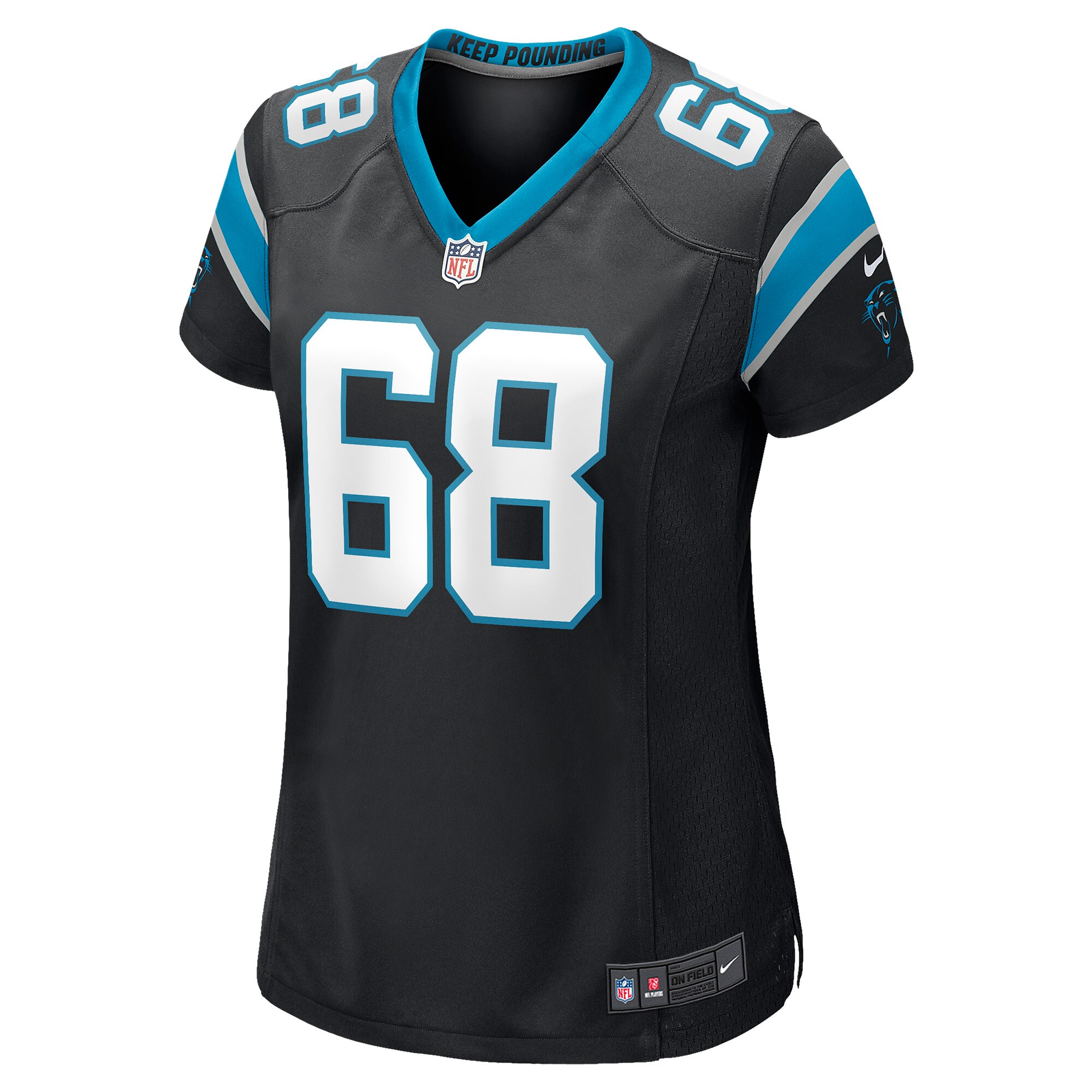 Sam Tecklenburg Carolina Panthers  Women's Player Game Jersey - Black