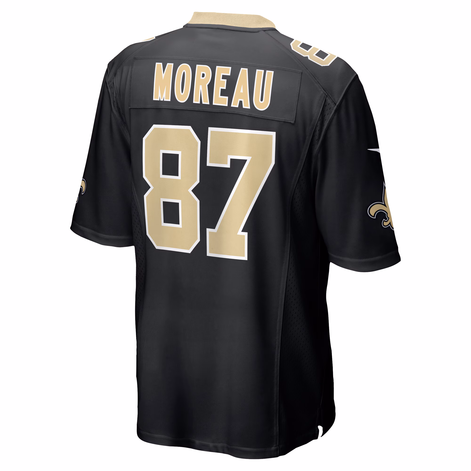 Foster Moreau New Orleans Saints Team Game Jersey -  Black