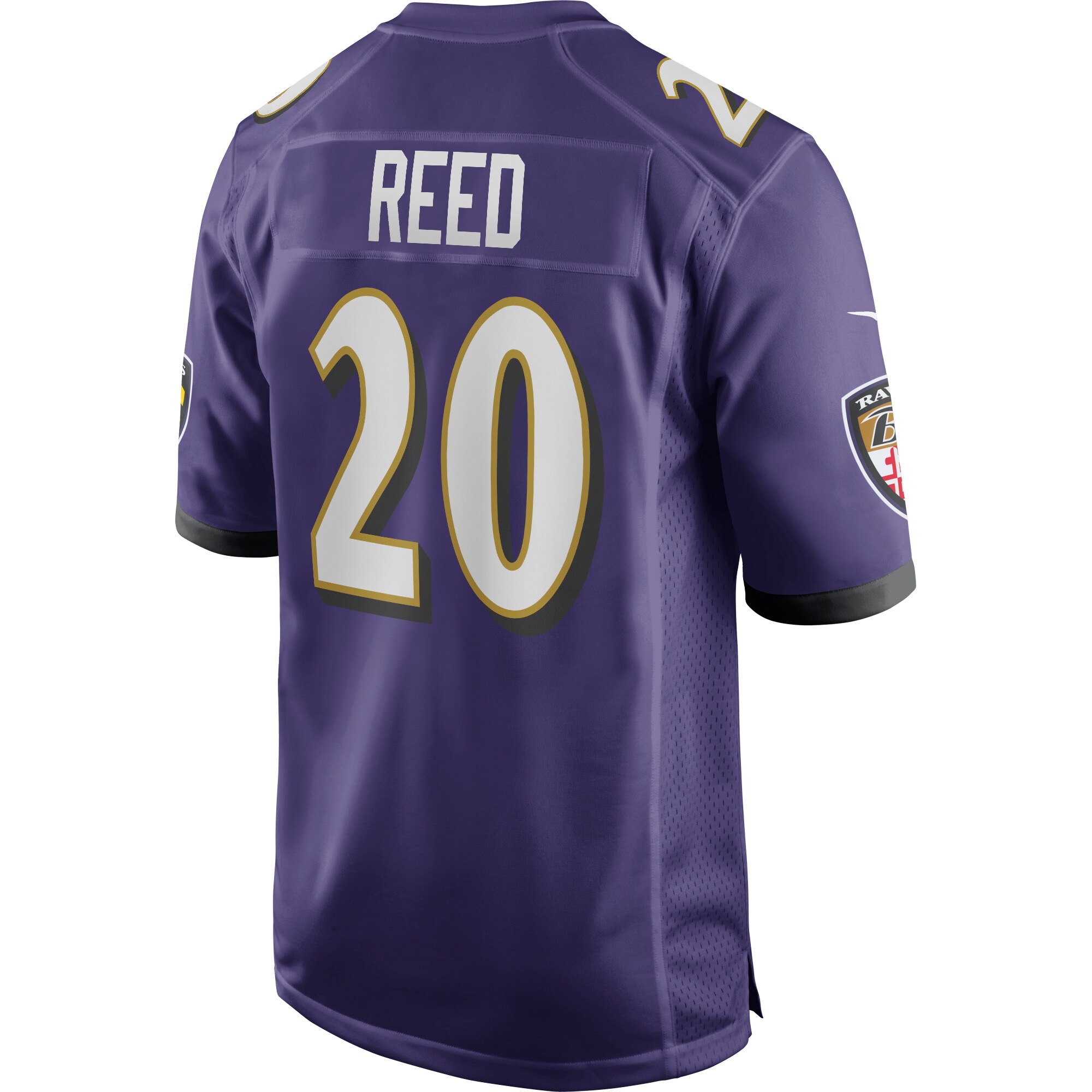 Ed Reed Baltimore Ravens Game Retired Player Jersey - Purple