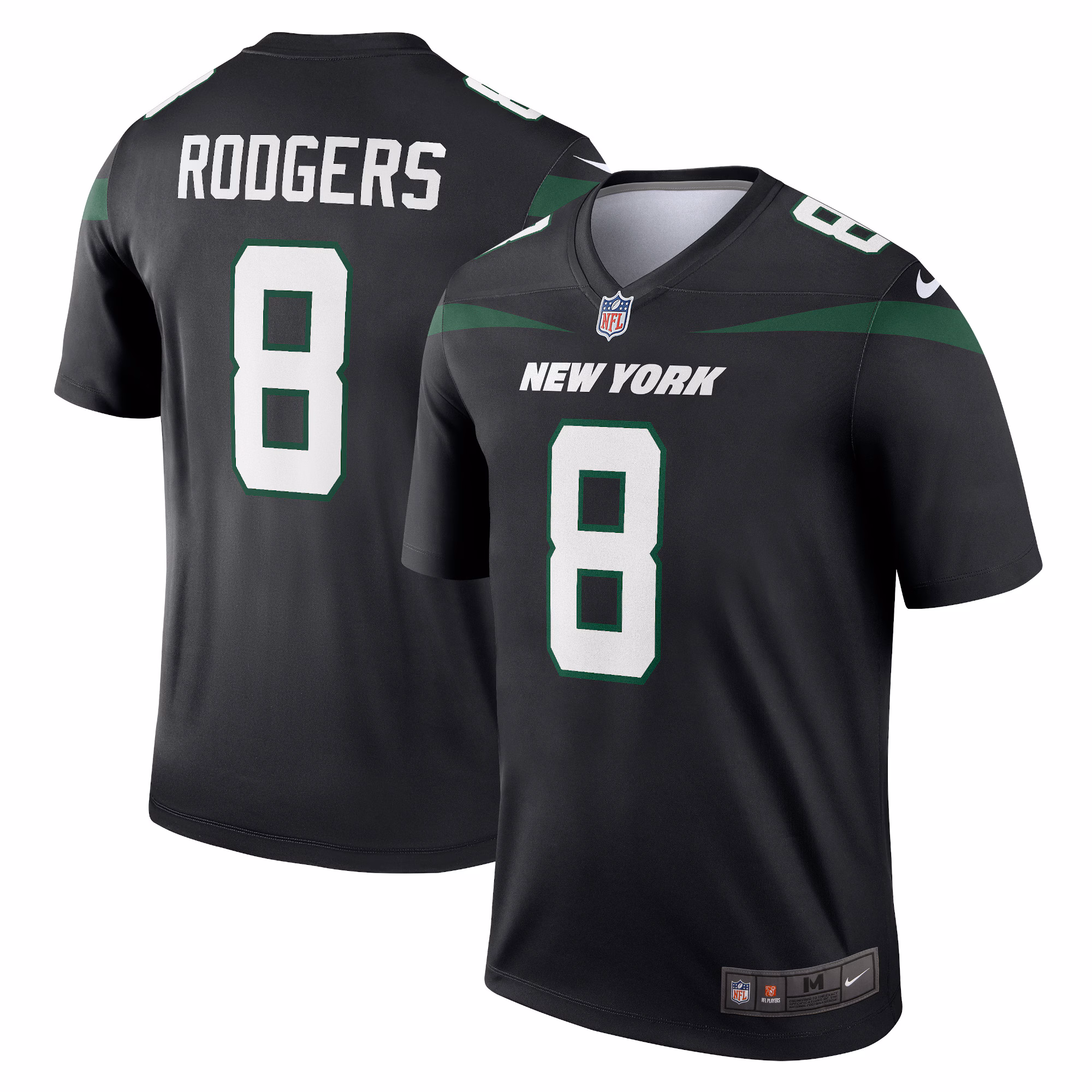 Aaron Rodgers New York Jets Men's Legend Player Jersey - Gotham Green