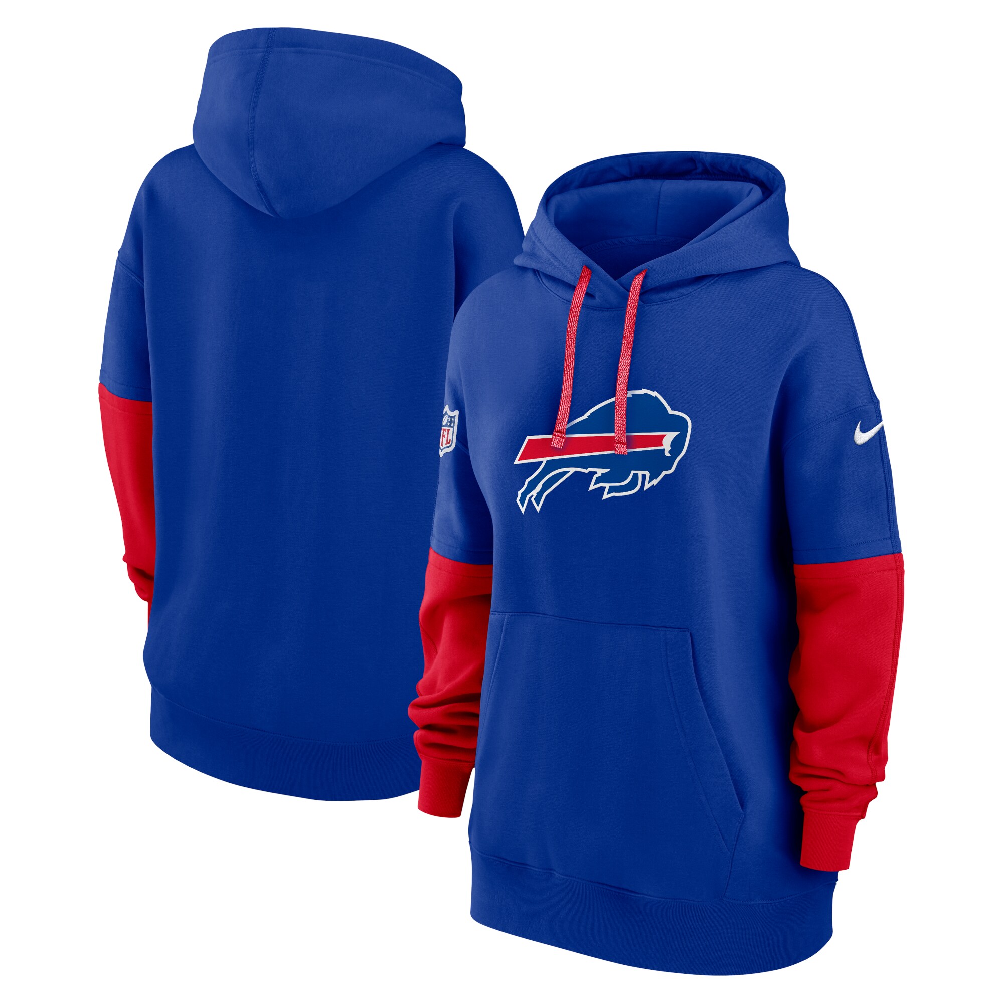 Buffalo Bills Women's 2024 Sideline Essential Fleece Pullover Hoodie - Royal