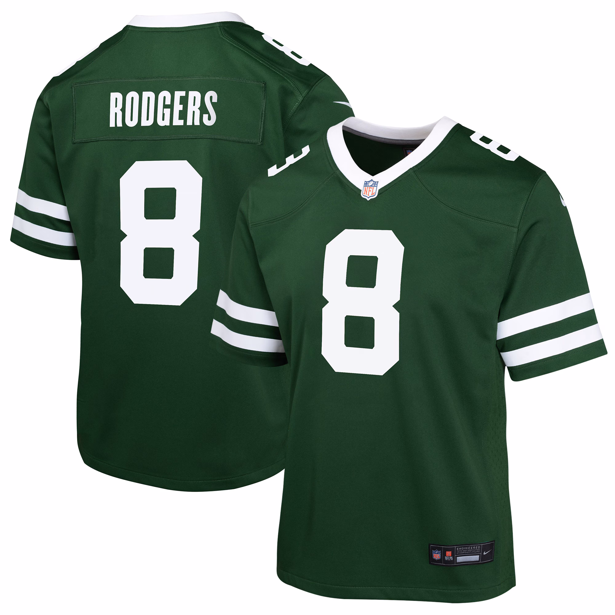 Aaron Rodgers New York Jets Youth Game Jersey - Legacy White