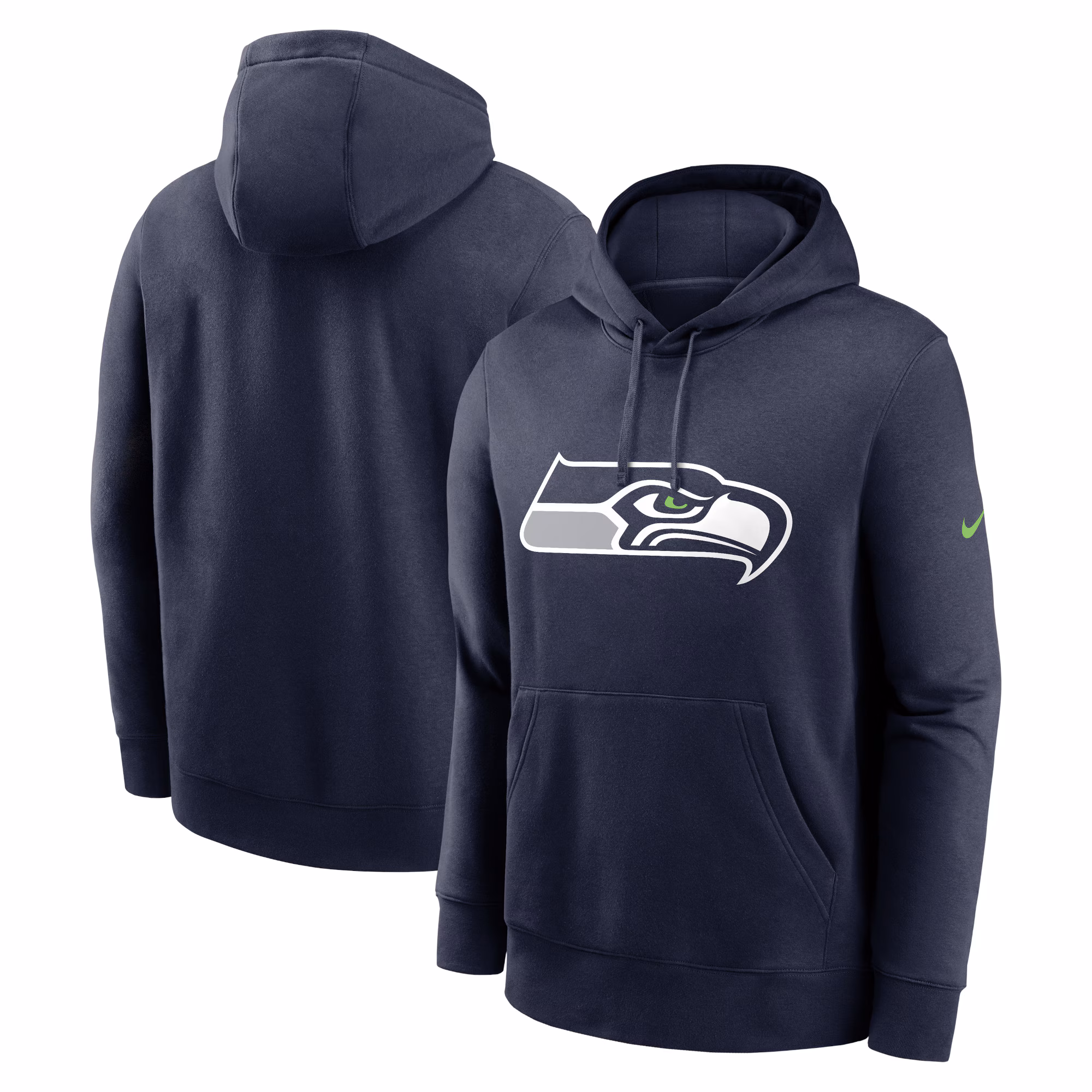 Seattle Seahawks Club Logo Pullover Hoodie - College Navy