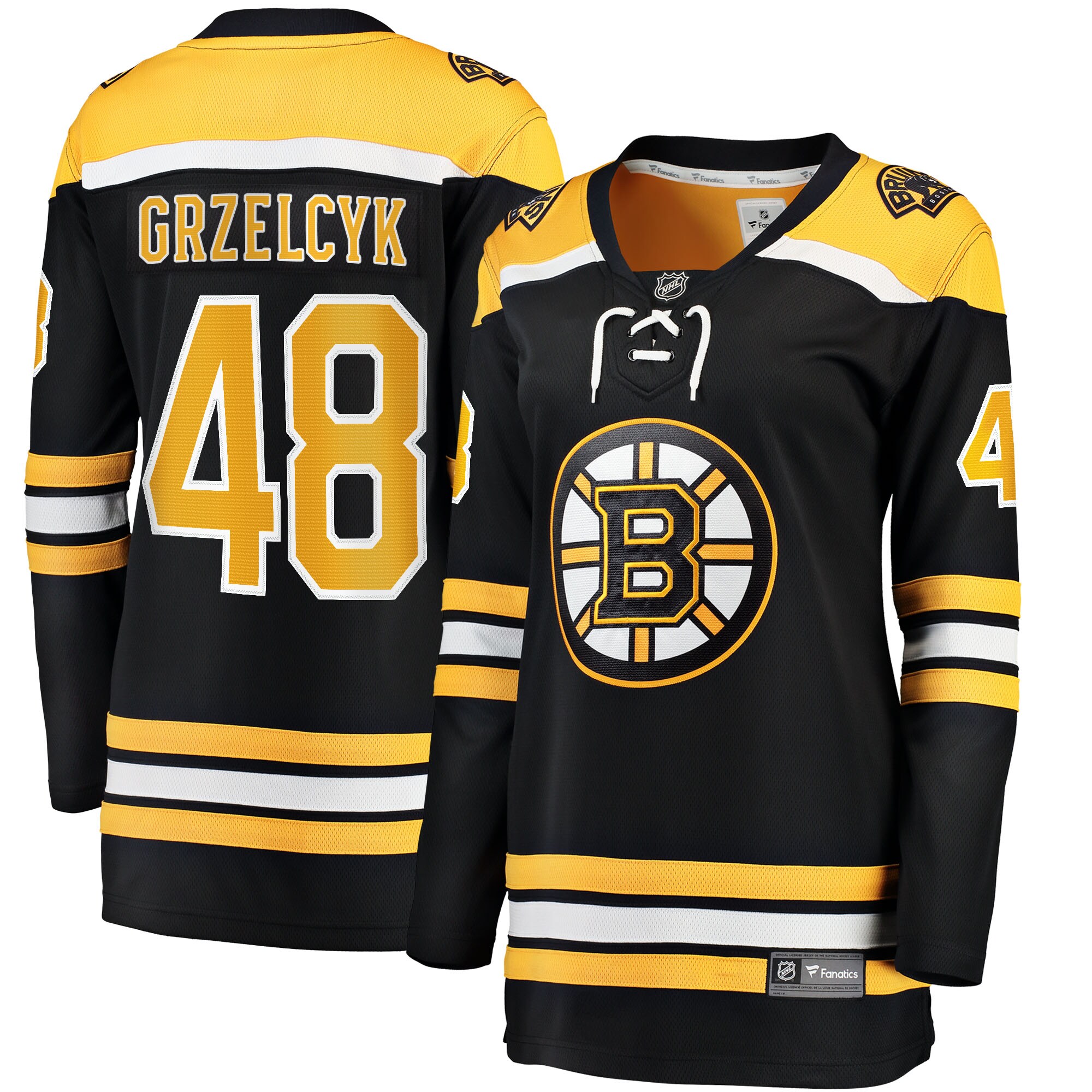 Matt Grzelcyk Boston Bruins Women's Home Breakaway Player Jersey - Black