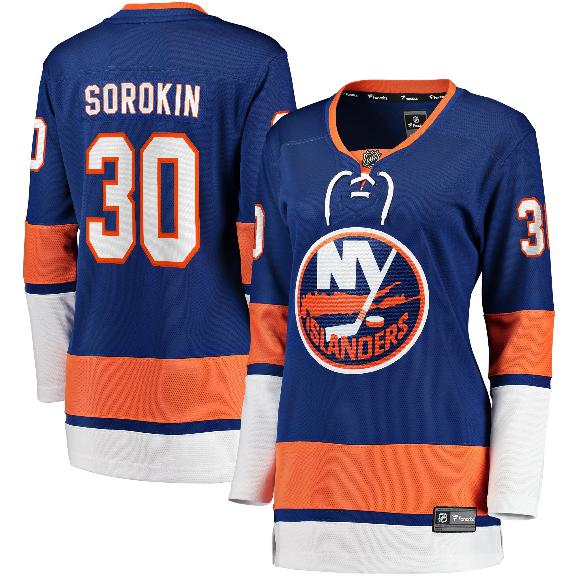Ilya Sorokin New York Islanders Women's Home Breakaway Player Jersey - Royal