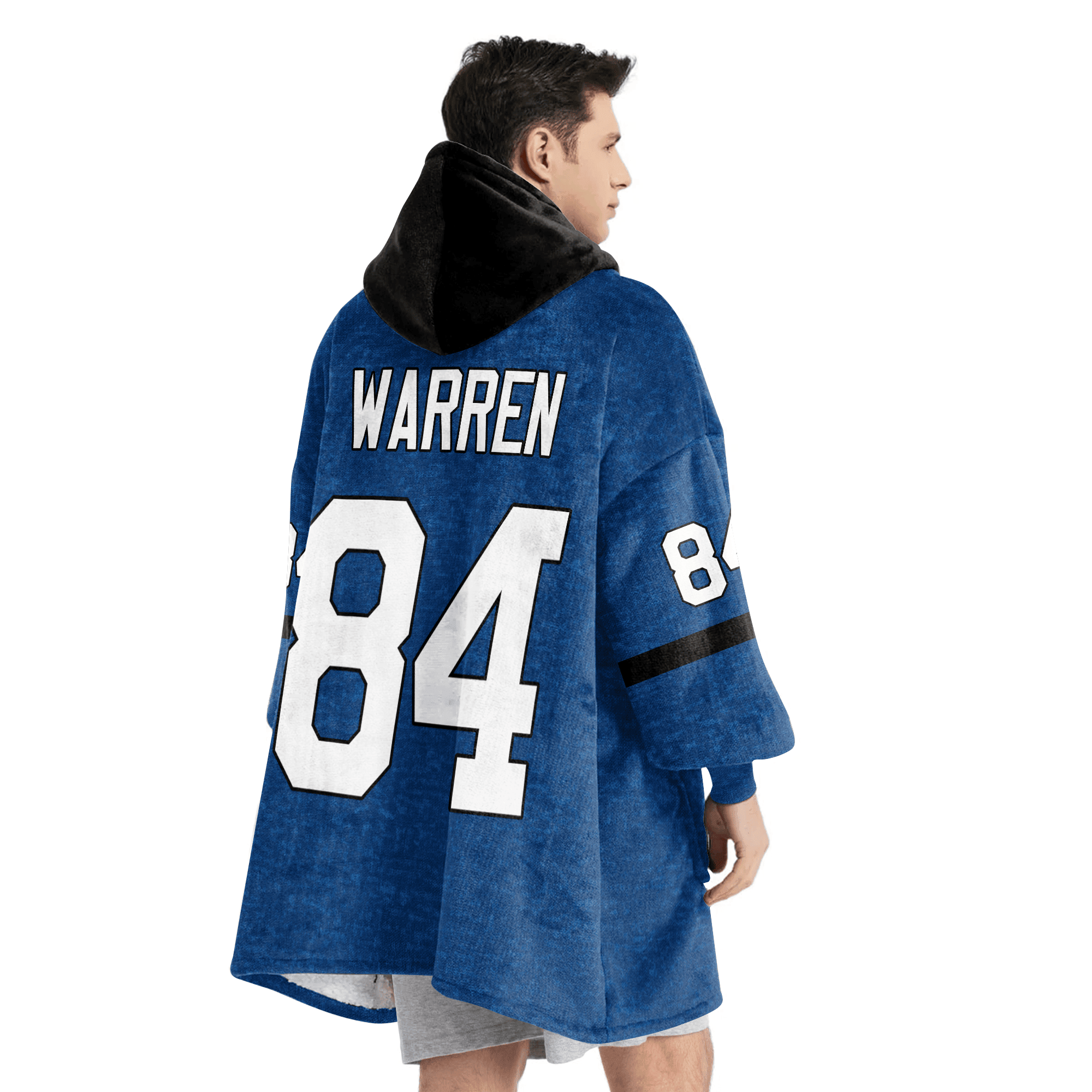 Adult 84 Indianapolis Football Unisex Blanket Hoodie