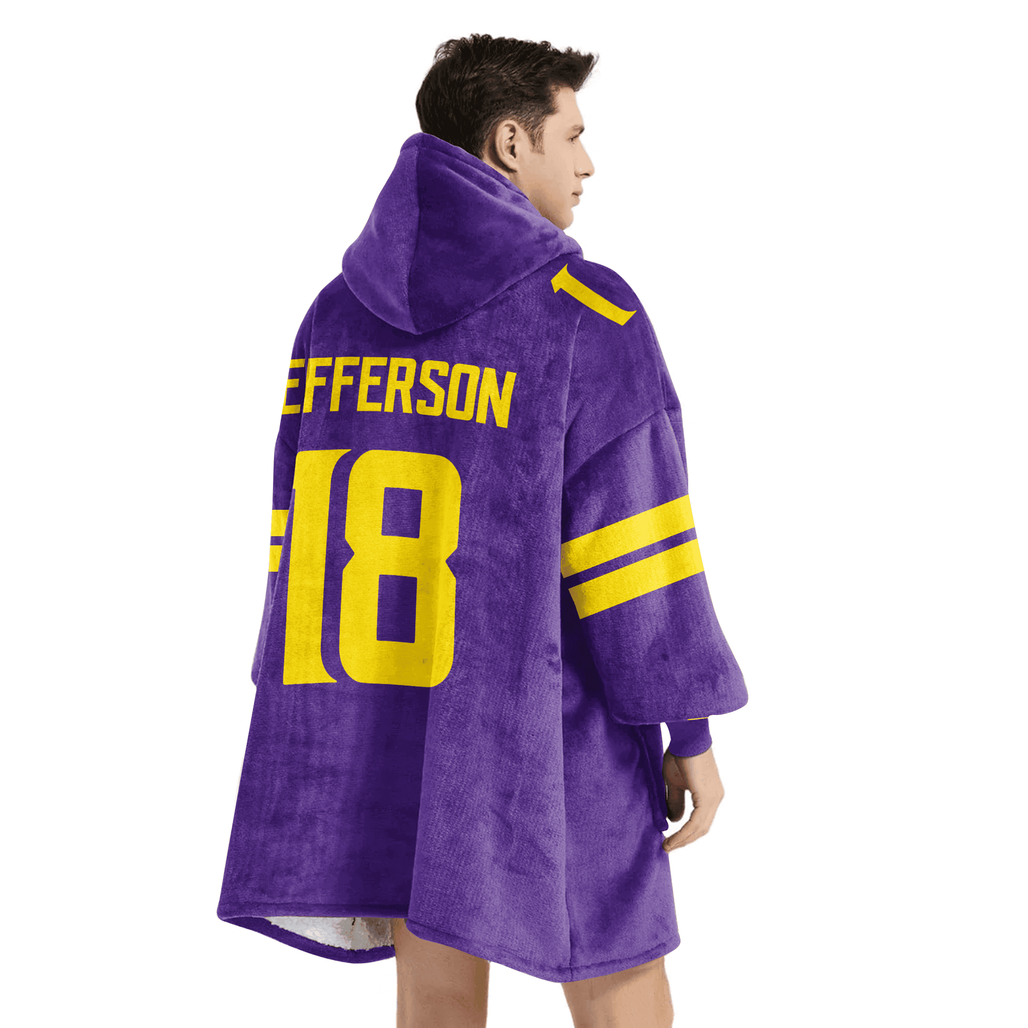 Adult 18 Minnesota Football Unisex Blanket Hoodie