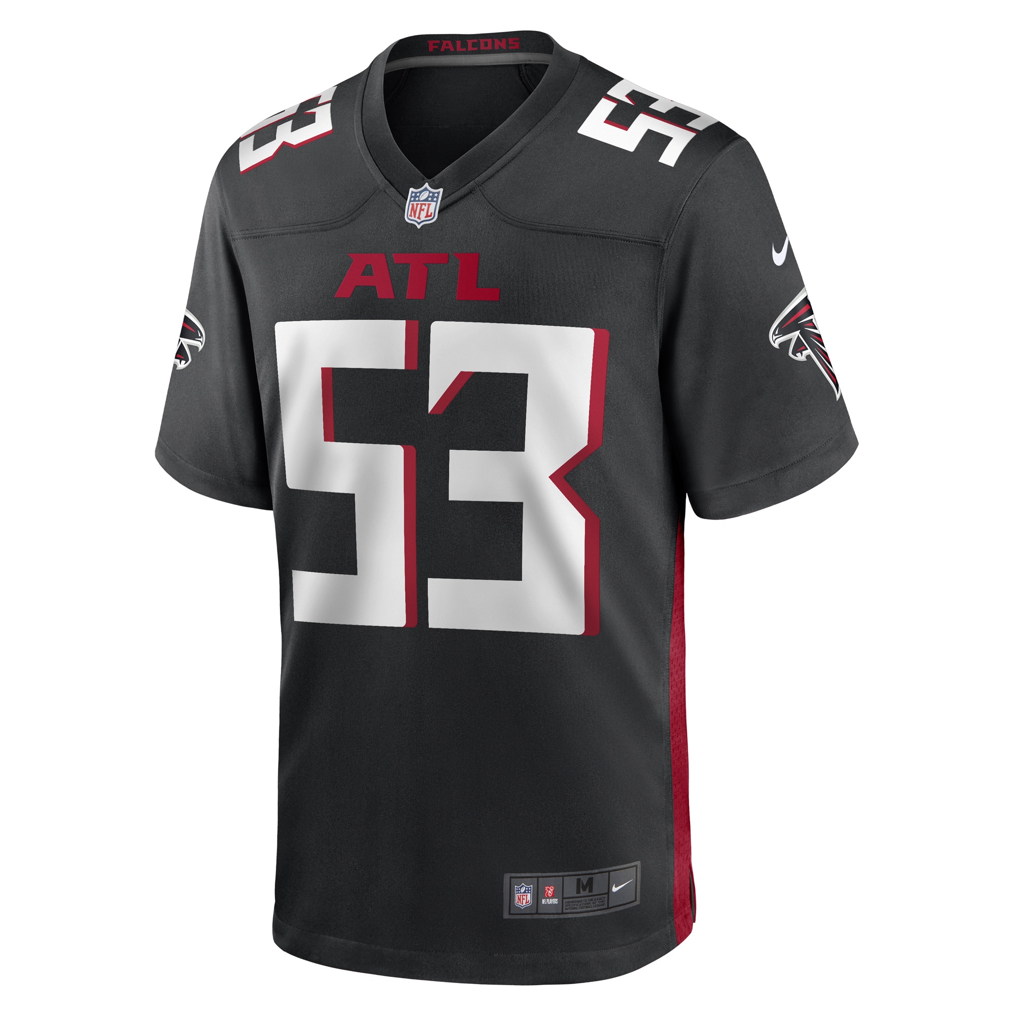 Nick Kwiatkoski Atlanta Falcons  Game Player Jersey - Black