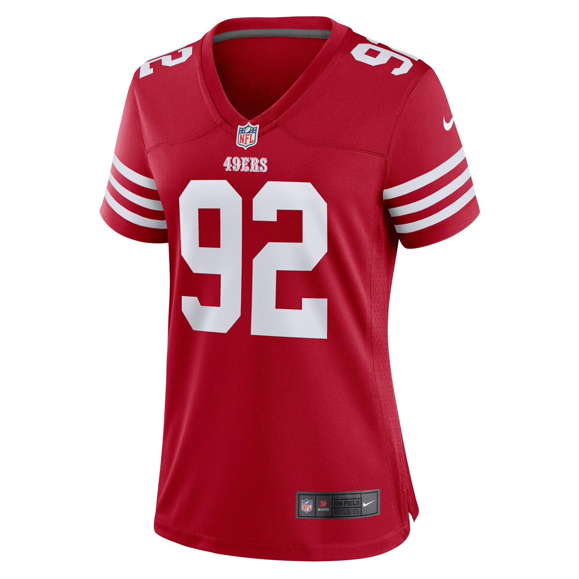 Kerry Hyder Jr. San Francisco 49ers  Women's Game Player Jersey - Scarlet