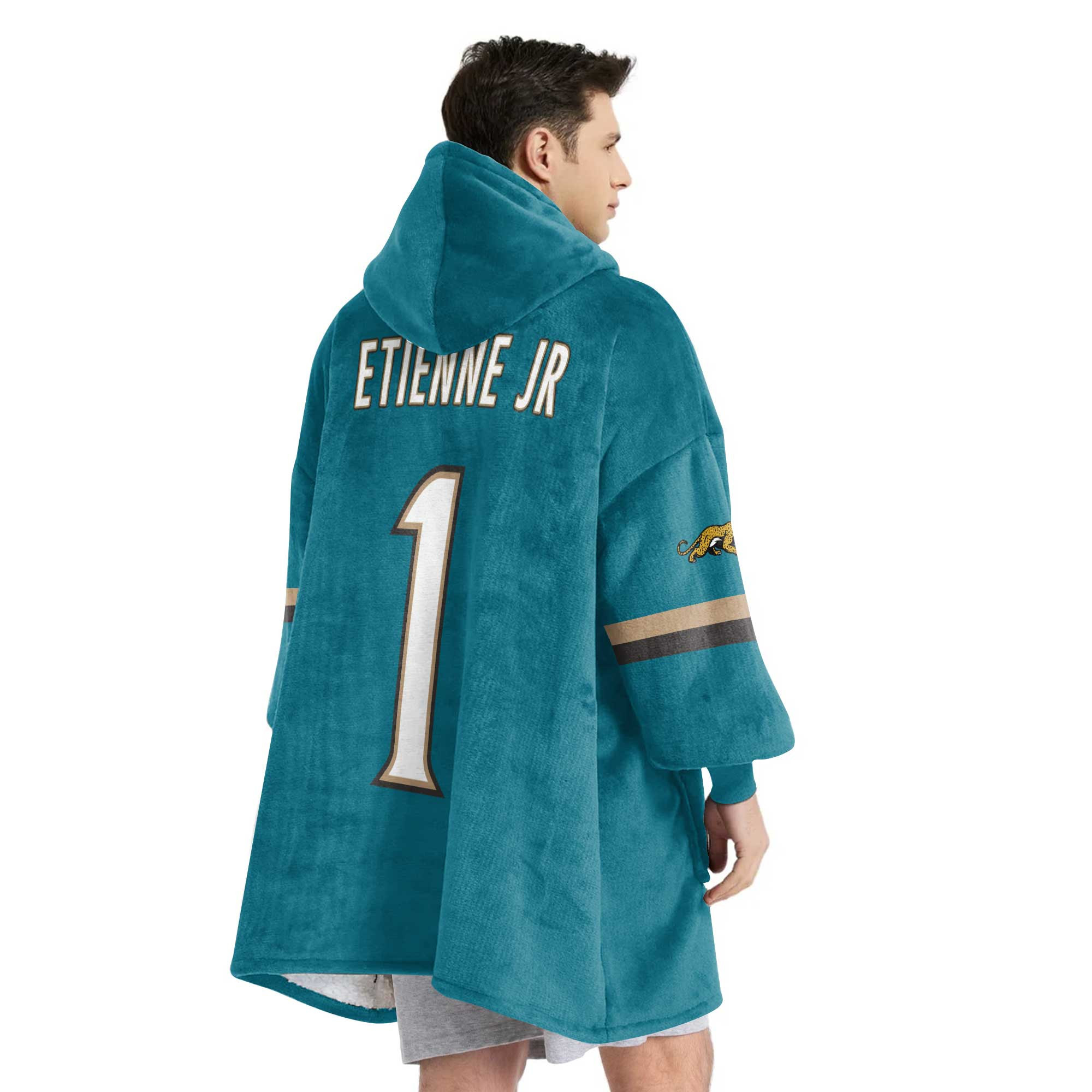 Adult 1 Jacksonville Football Unisex Blanket Hoodie