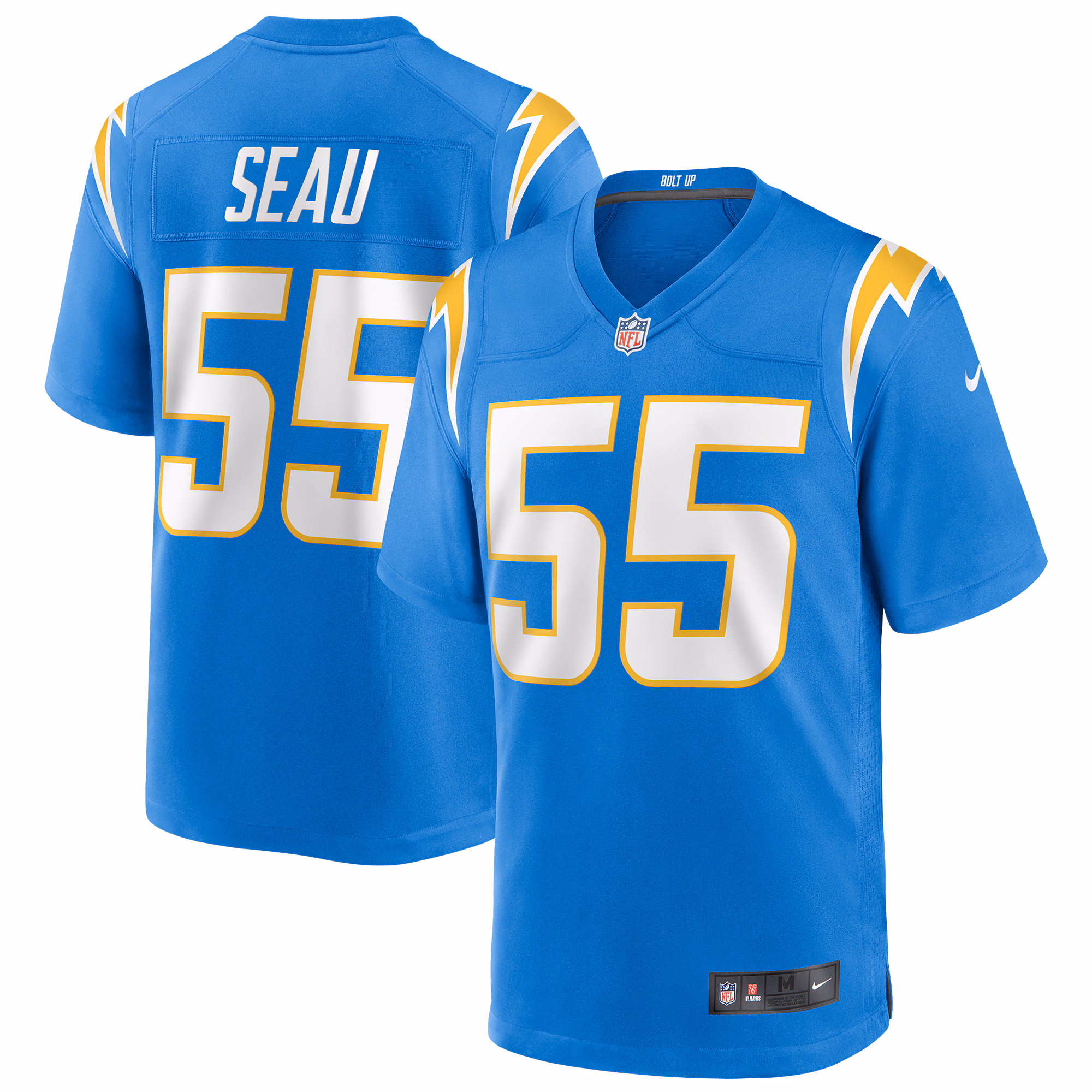 Junior Seau Los Angeles Chargers Retired Player Alternate Game Jersey - Royal