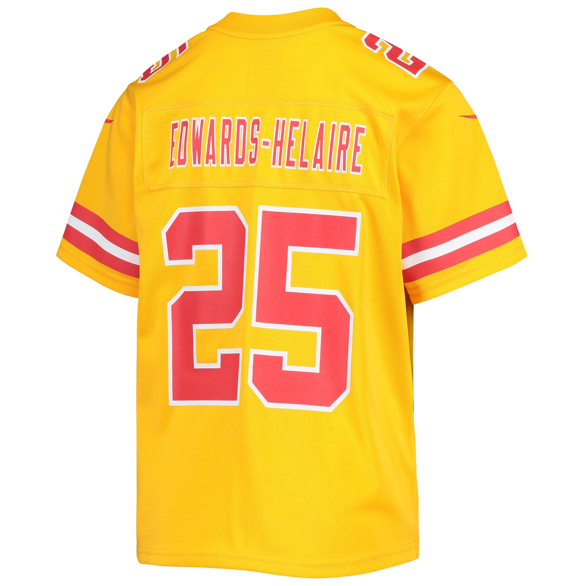 Clyde Edwards-Helaire Kansas City Chiefs Youth Inverted Team Game Jersey - Gold