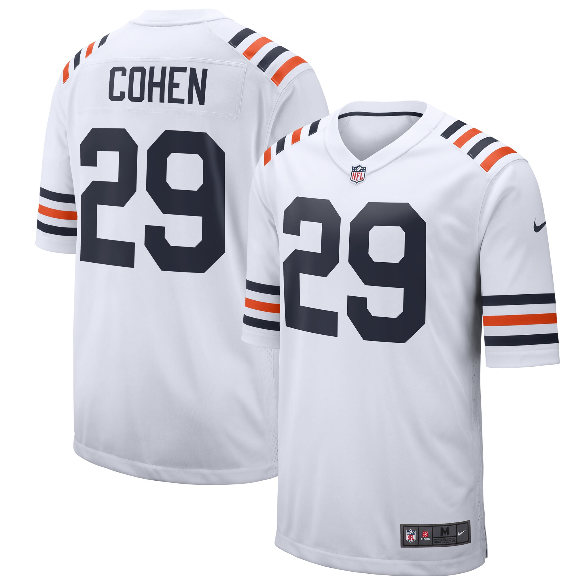 Tarik Cohen Chicago Bears  2019 Alternate Classic Game Jersey - White