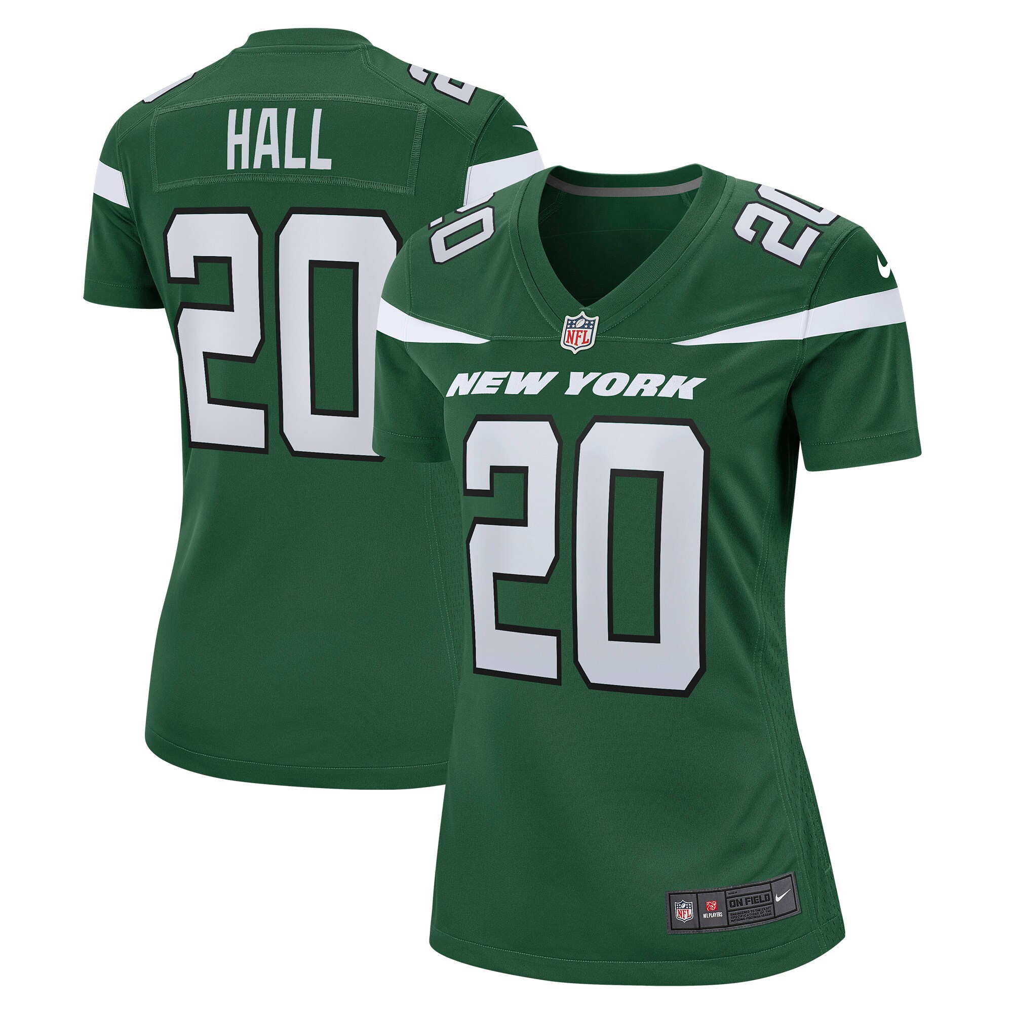 Breece Hall New York Jets  Women's Game Player Jersey - Gotham Green