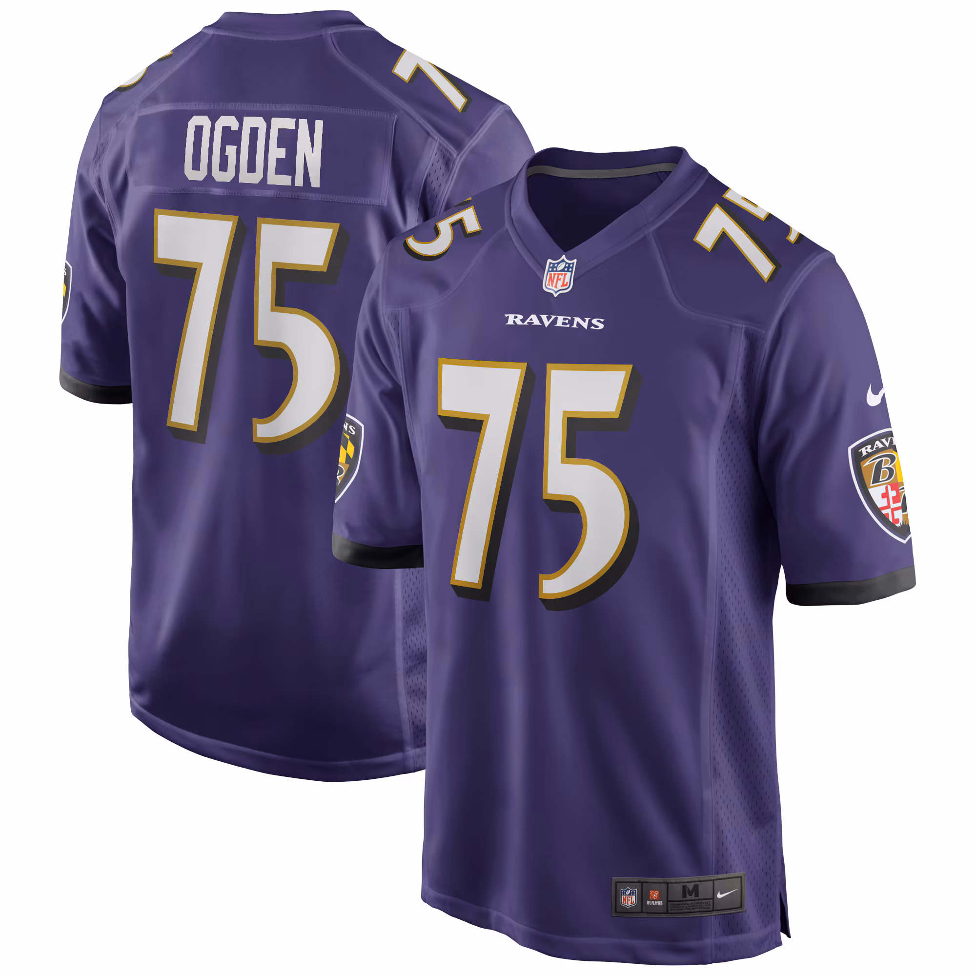 Jonathan Ogden Baltimore Ravens Retired Player Jersey - Black