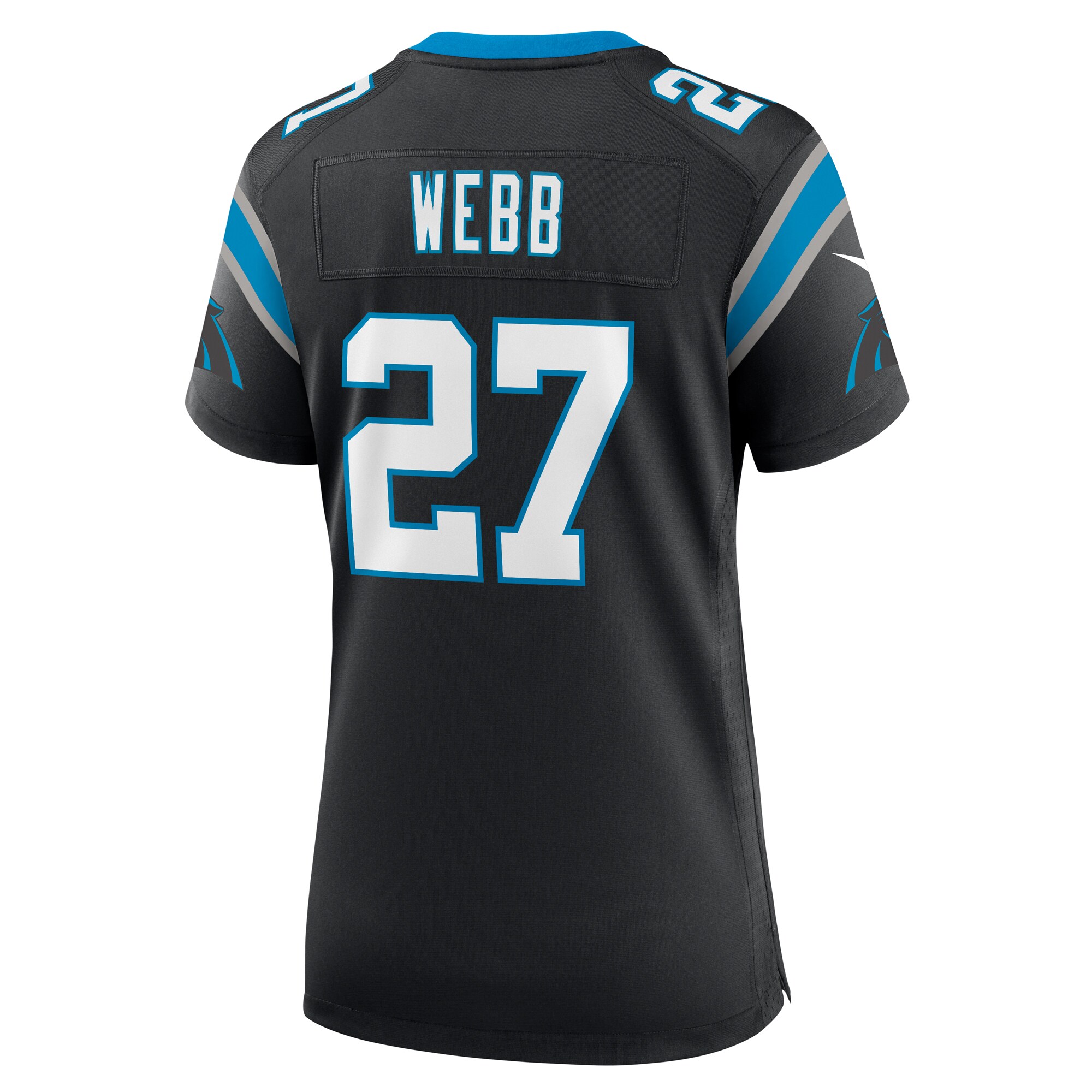 Sam Webb Carolina Panthers Women's Team Game Jersey -  Black