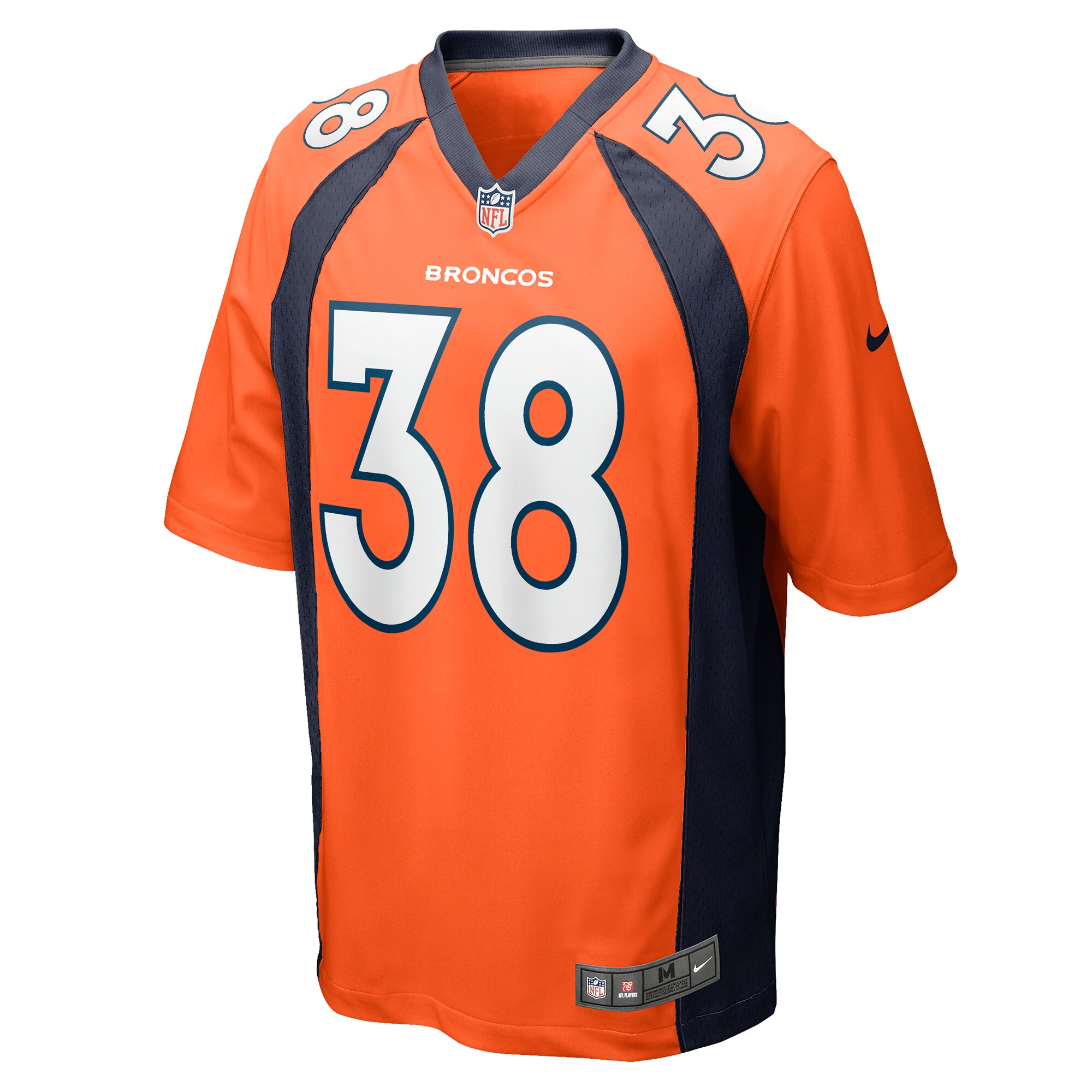Jaleel McLaughlin Denver Broncos  Game Jersey -  Orange