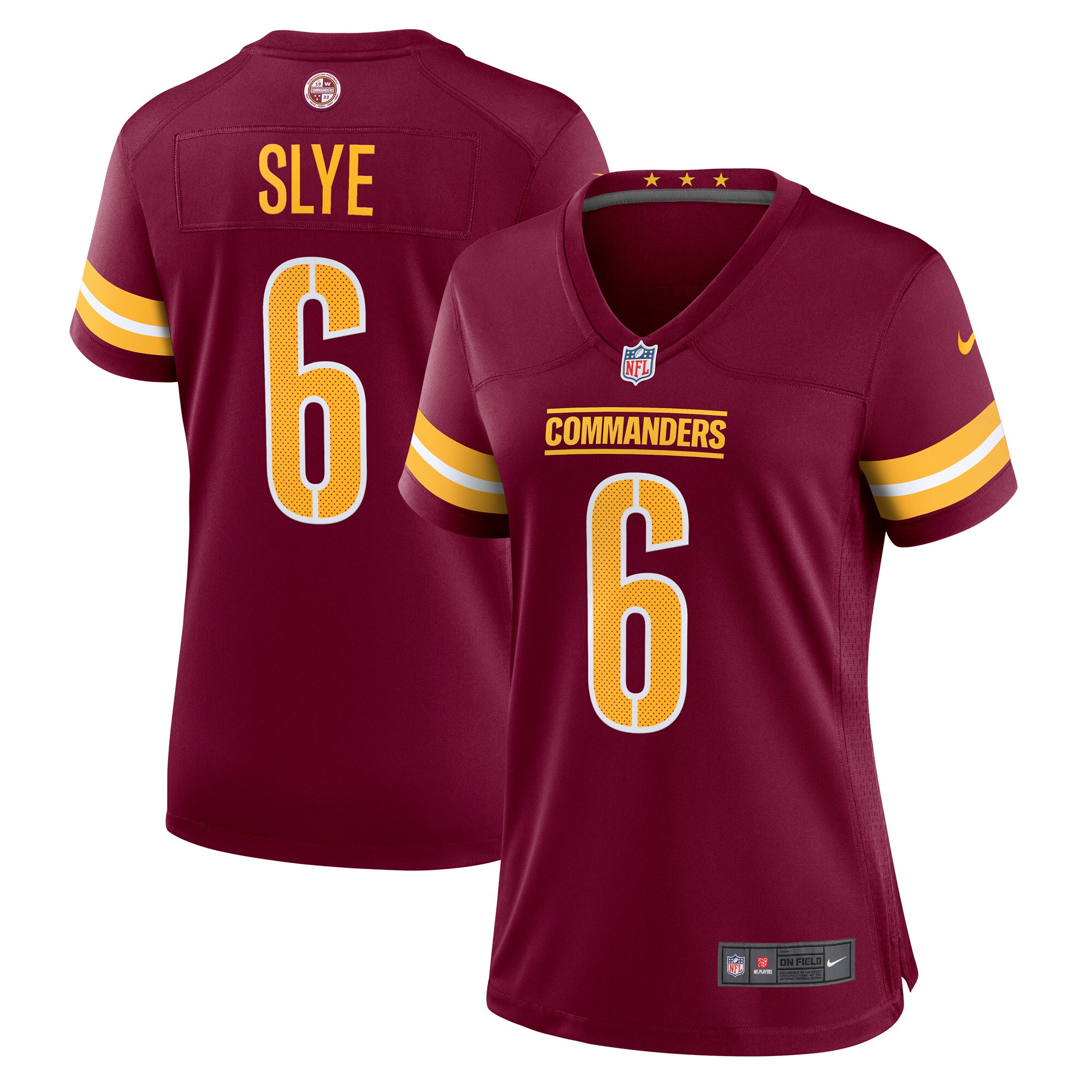 Joey Slye Washington Commanders  Women's Game Player Jersey - Burgundy