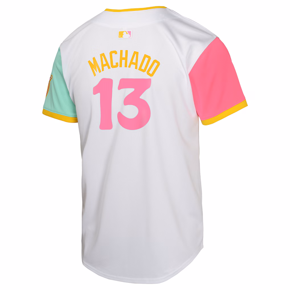 Youth San Diego Padres #13 Manny Machado White City Connect Limited Player Jersey