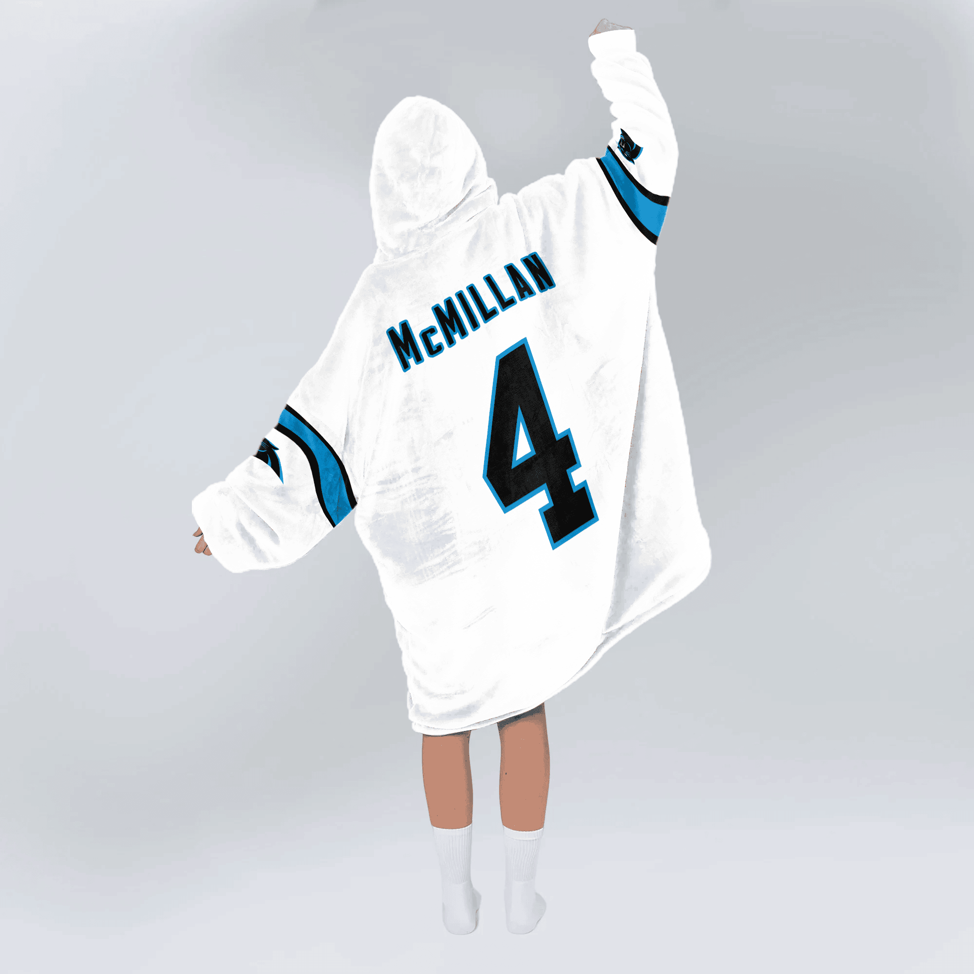 Adult 4 Carolina Football Unisex Blanket Hoodie