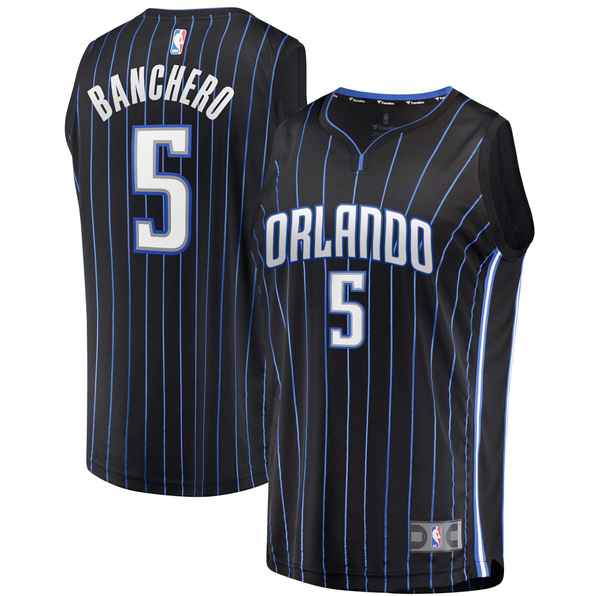 Paolo Banchero Orlando Magic  2022 NBA Draft First Round Pick Fast Break Replica Player Jersey - Icon Edition - Black