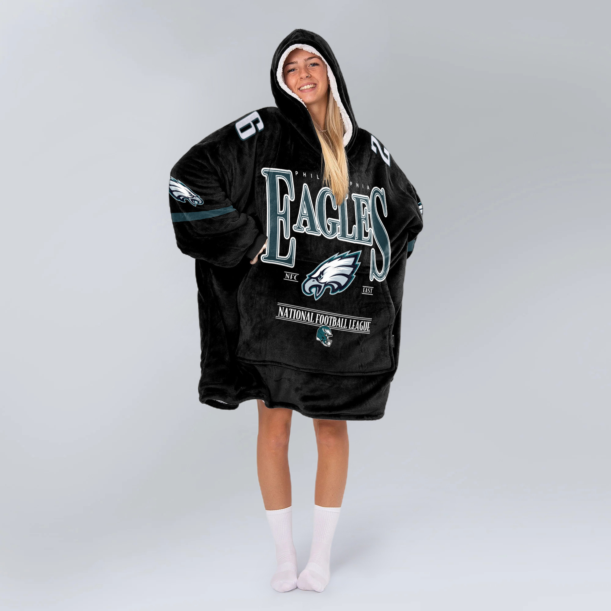 Adult S.B 26 Philadelphia Football Unisex Blanket Hoodie