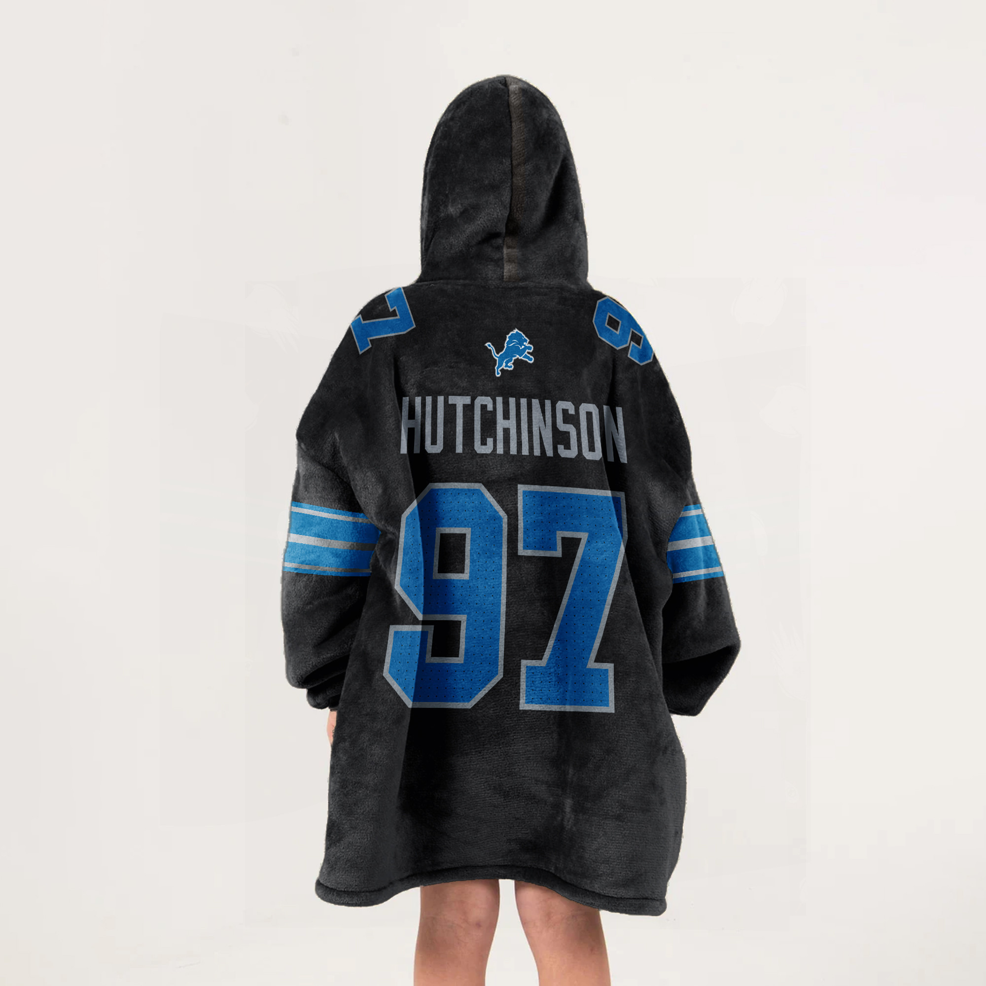 Adult A.H 97 Detroit Football Unisex Blanket Hoodie