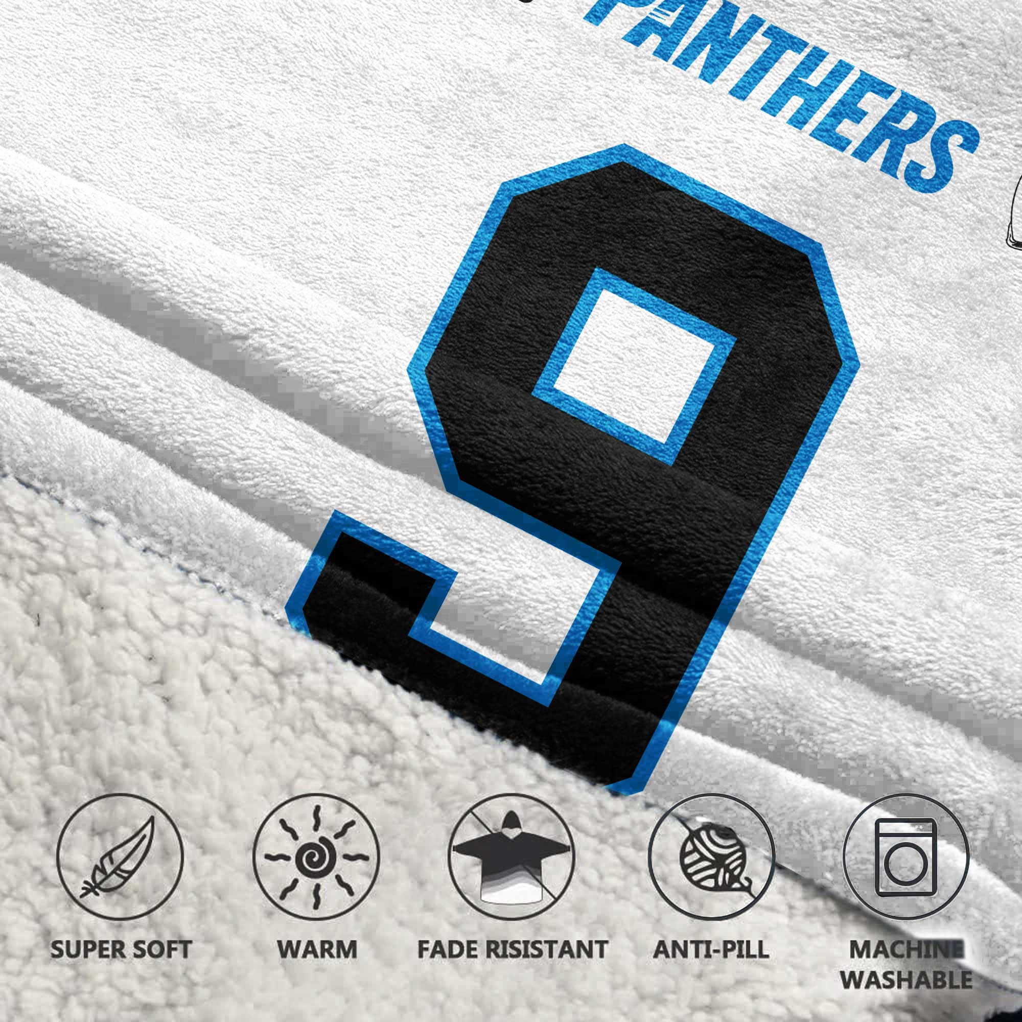 Adult Captain 9 Carolina Football Unisex Blanket Hoodie