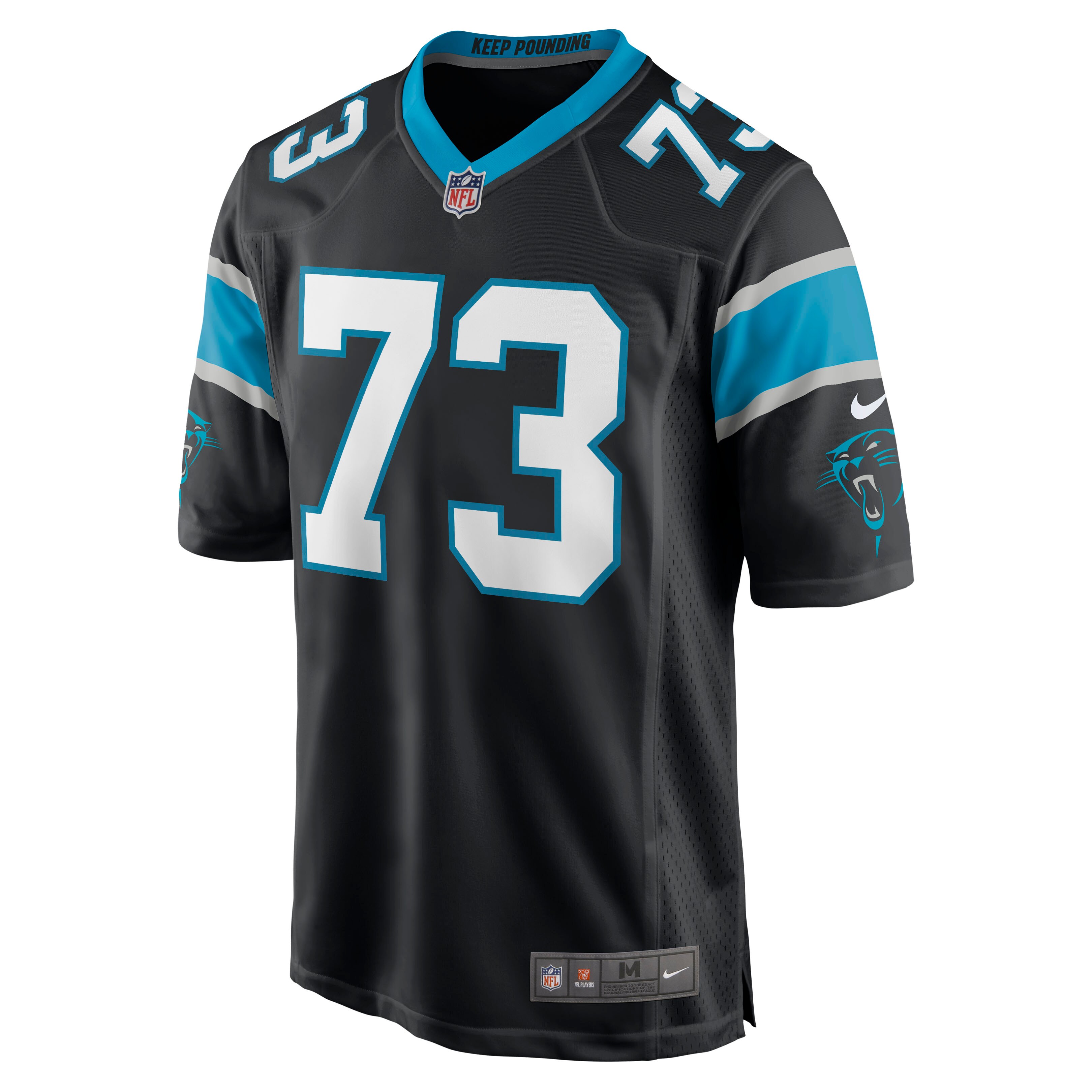 Michael  Carolina Panthers  Game Jersey - Black