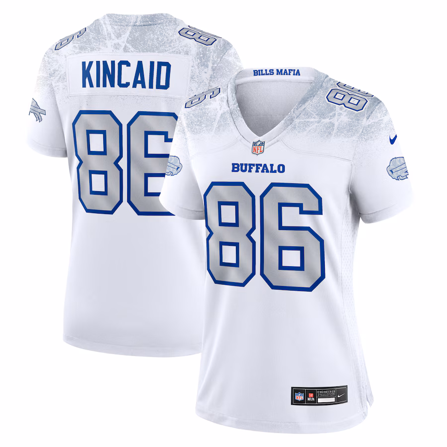 Dalton Kincaid #86 Buffalo Bills Women's 2025 Rivalries Collection Game Jersey - White
