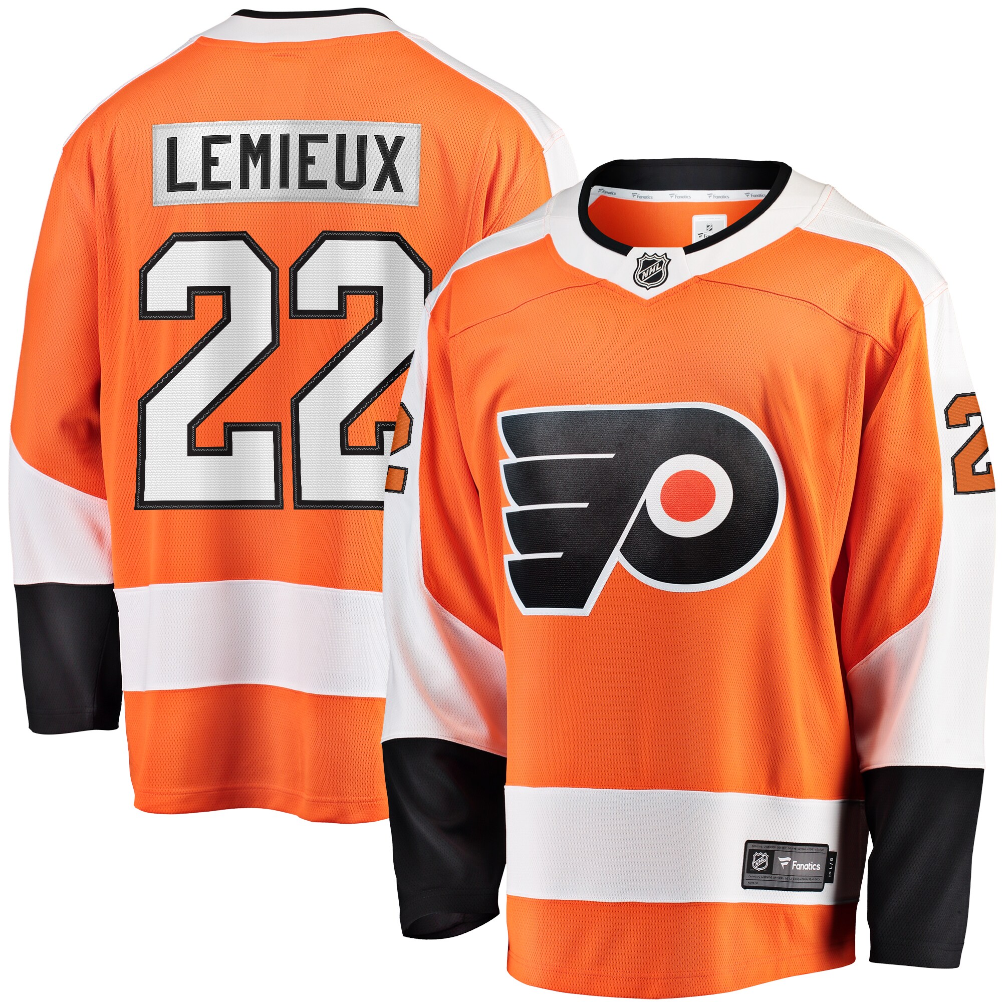 Brendan Lemieux Philadelphia Flyers Home Breakaway Jersey - Orange