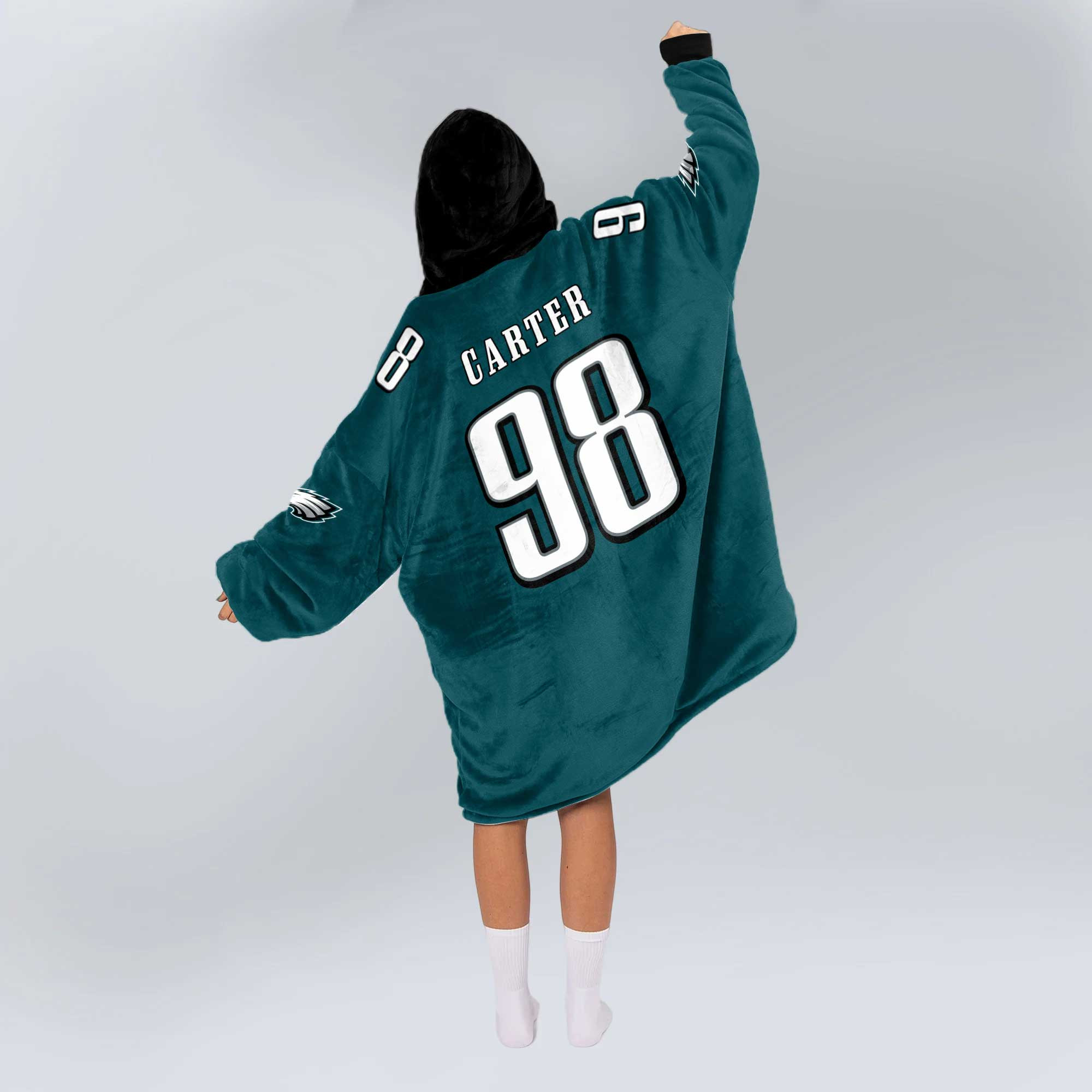 Adult J.C 98 Philadelphia Football Unisex Blanket Hoodie