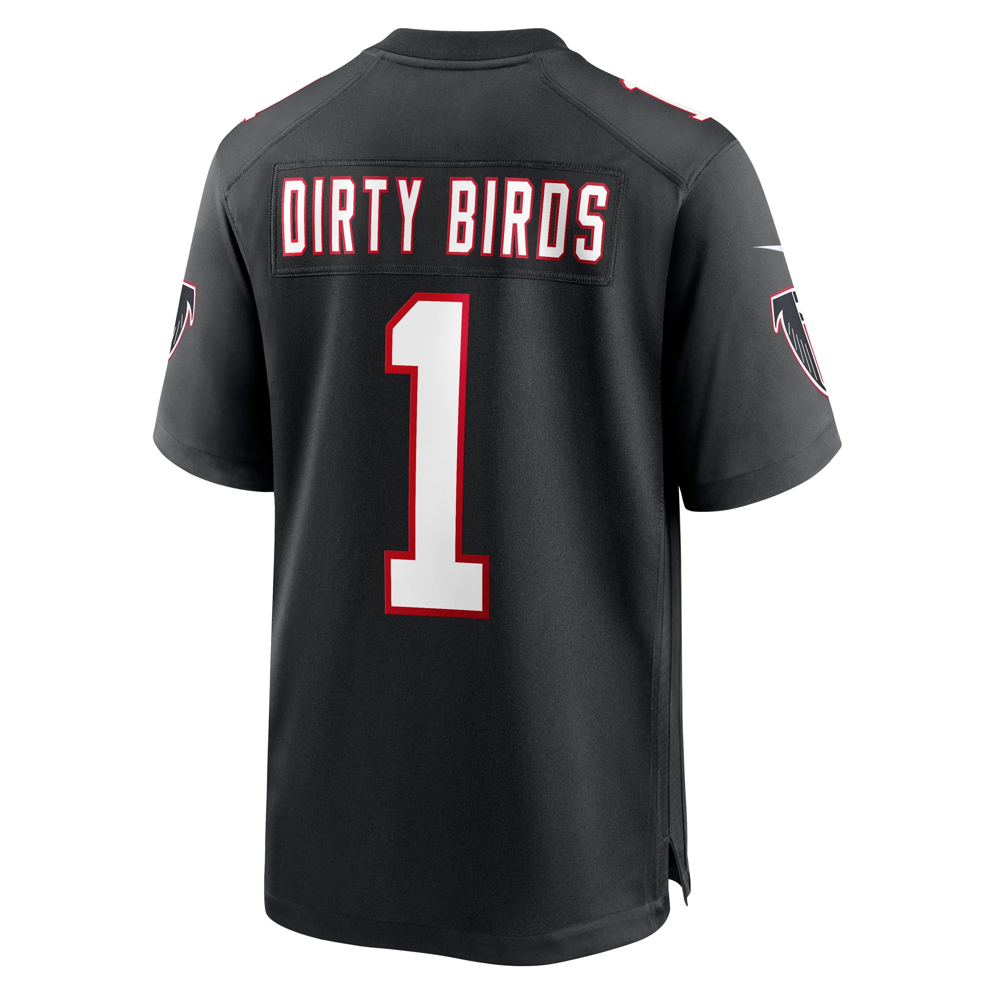 Dirty Birds Atlanta Falcons Throwback Game Jersey - Black