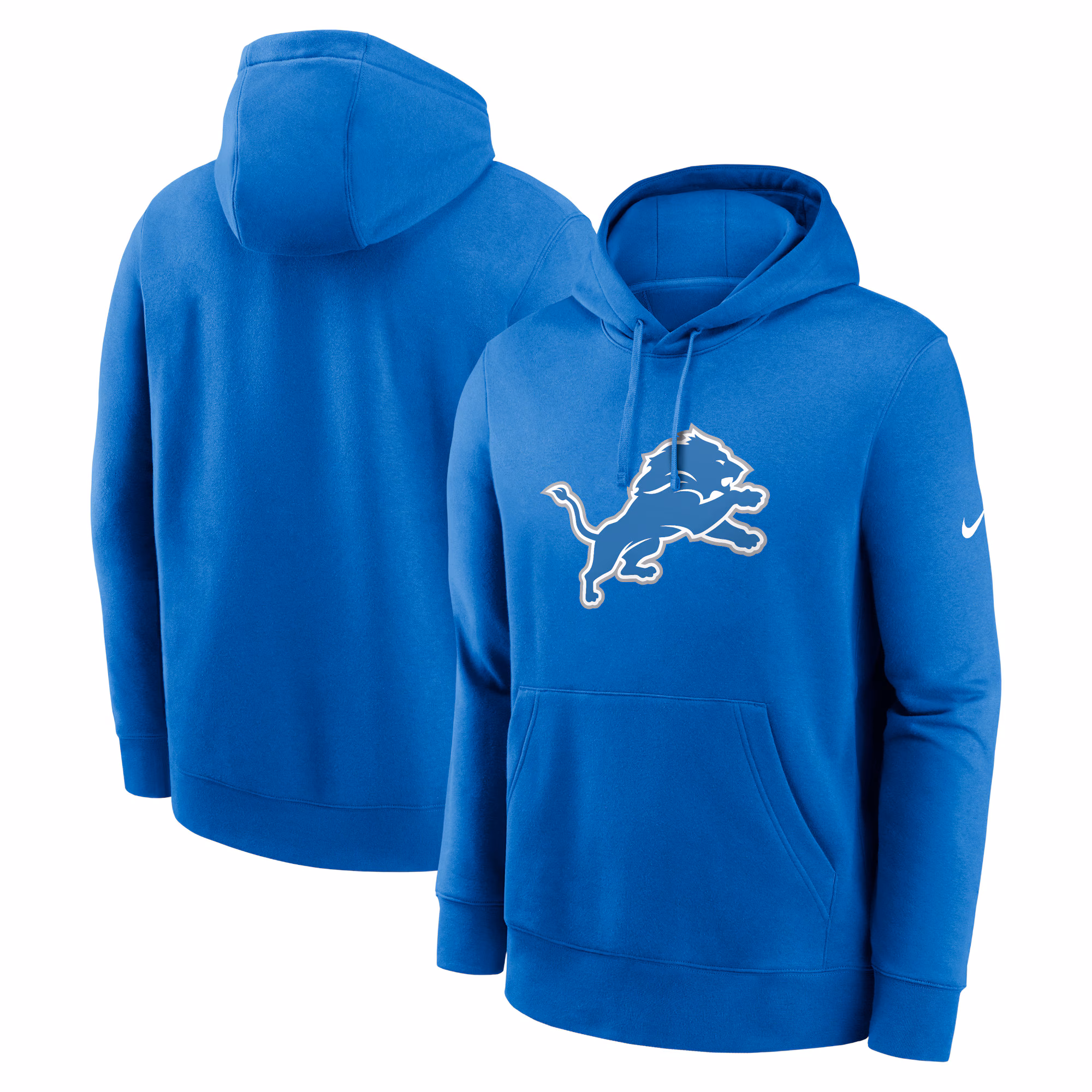 Detroit Lions Club Logo Pullover Hoodie - Anthracite