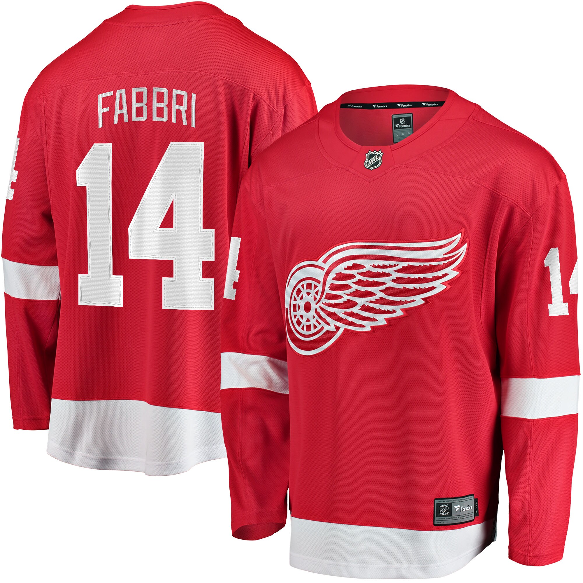 Robby Fabbri Detroit Red Wings Home Breakaway Player Jersey - Red