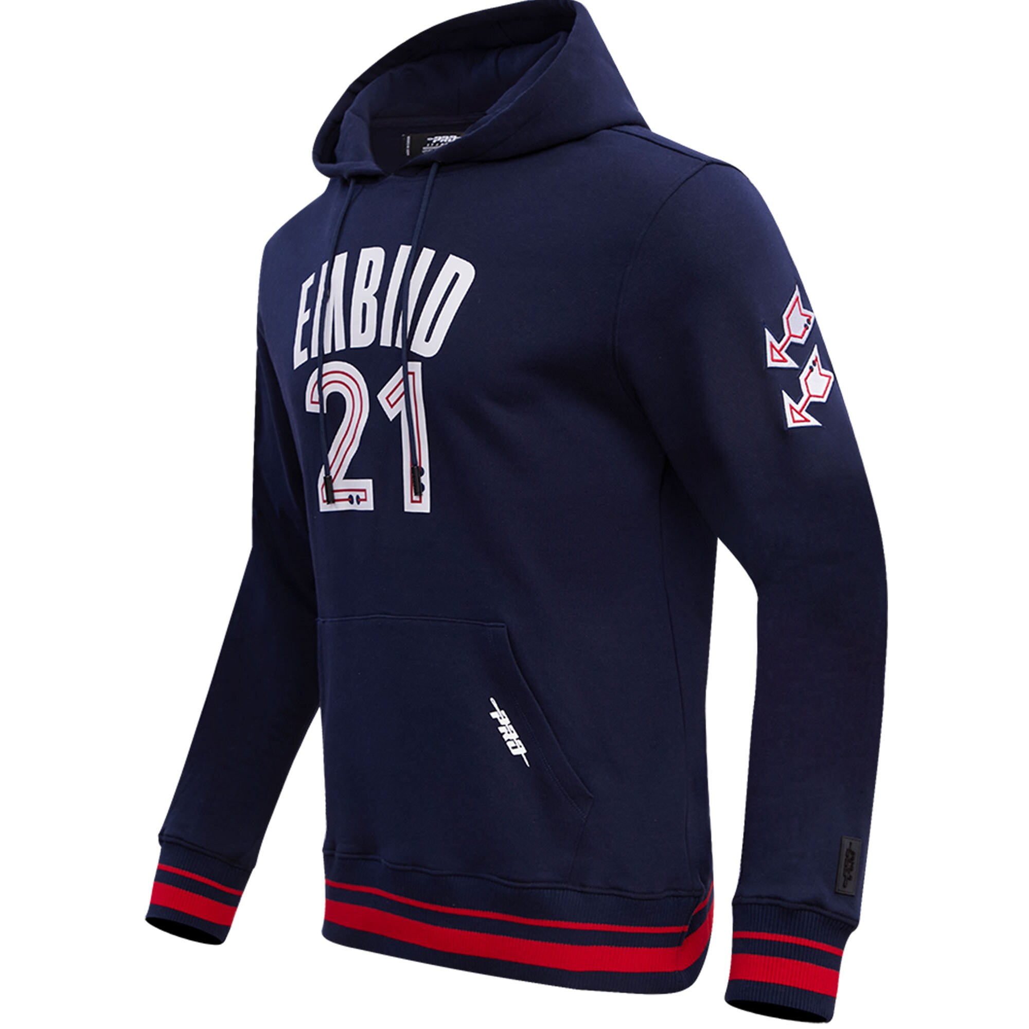 Men's Philadelphia 76ers Joel Embiid Pro Standard Navy 2023/24 City Edition Name & Number Pullover Hoodie