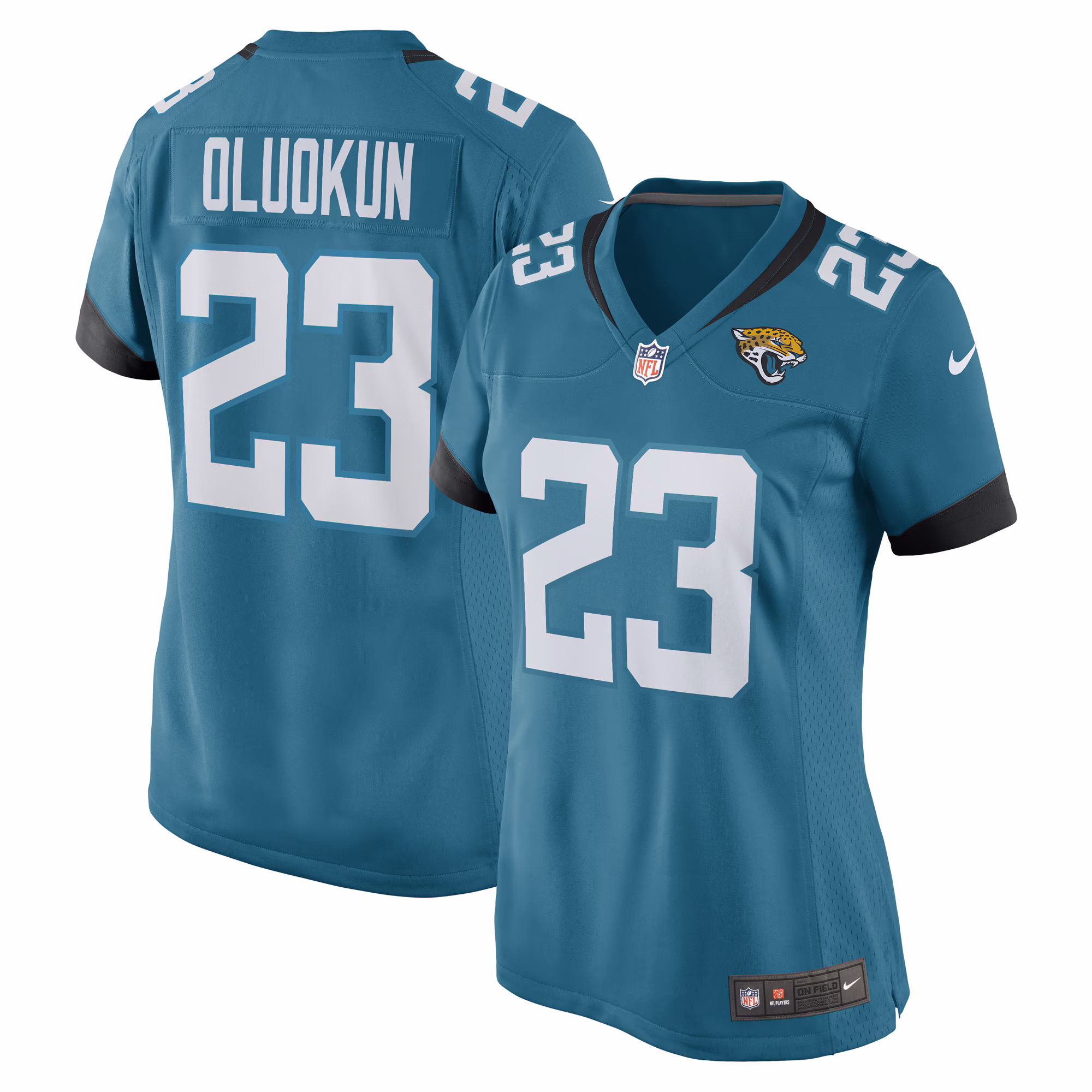Foyesade Oluokun Jacksonville Jaguars Women's Game Player Jersey - Teal