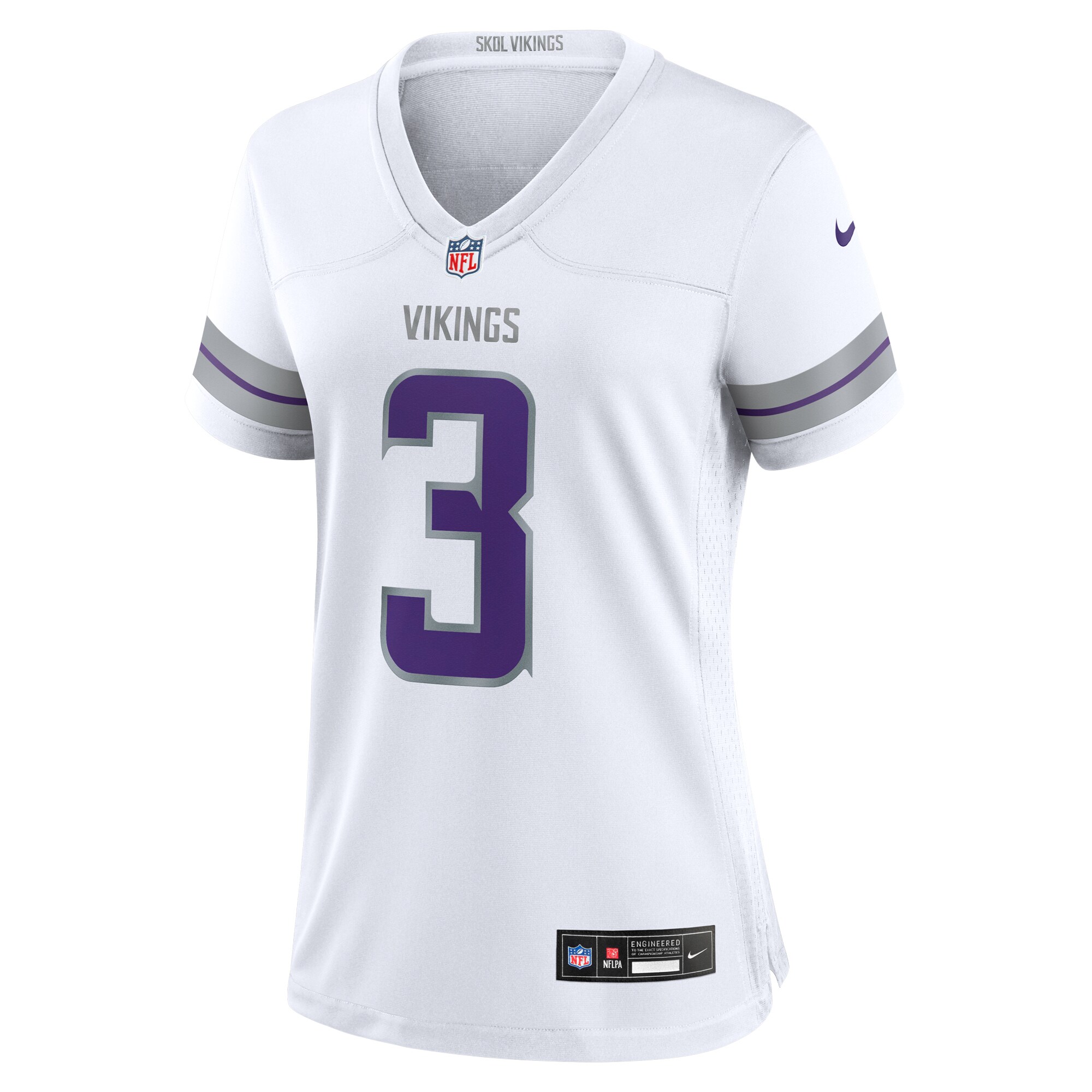 Addison Minnesota Vikings Women's Alternate Game Player Jersey - White