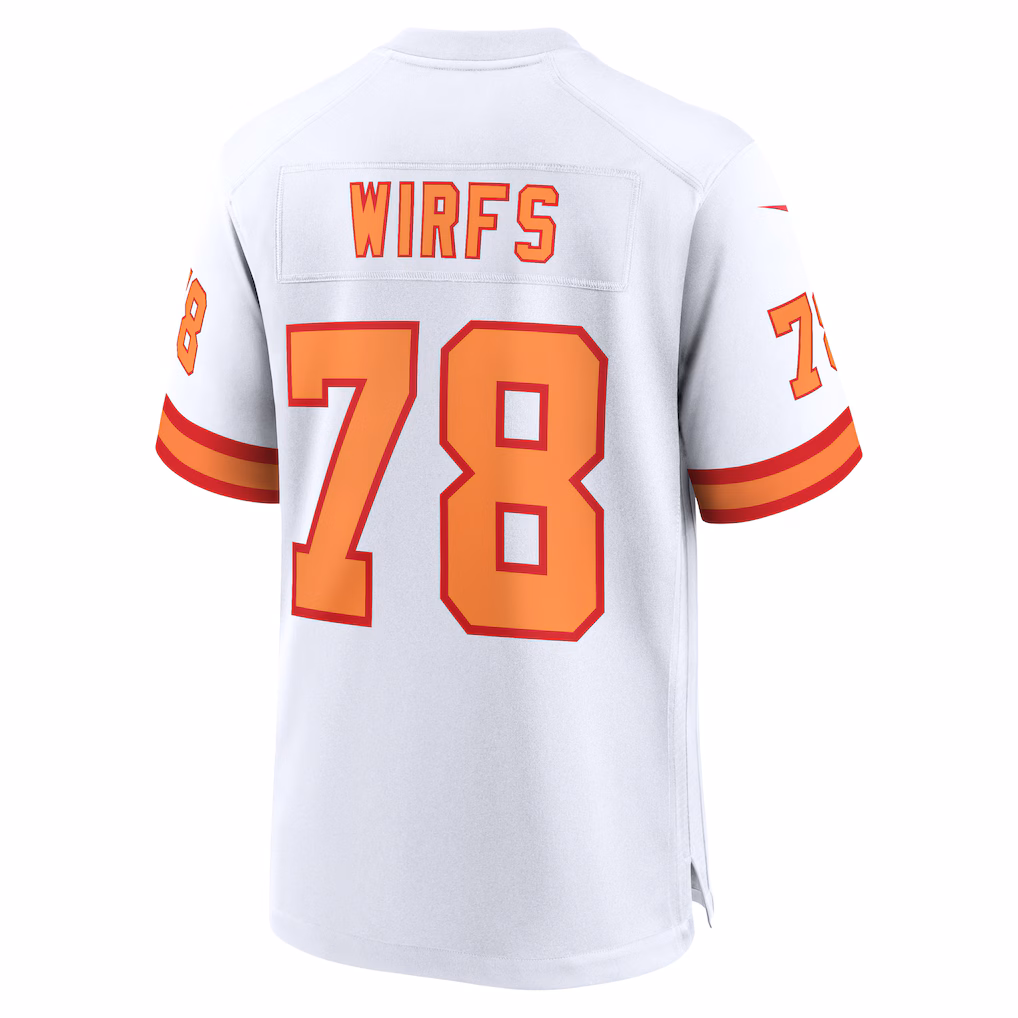 Tristan Wirfs #78 '76 Tampa Bay Buccaneers 50th Season Game Jersey - White