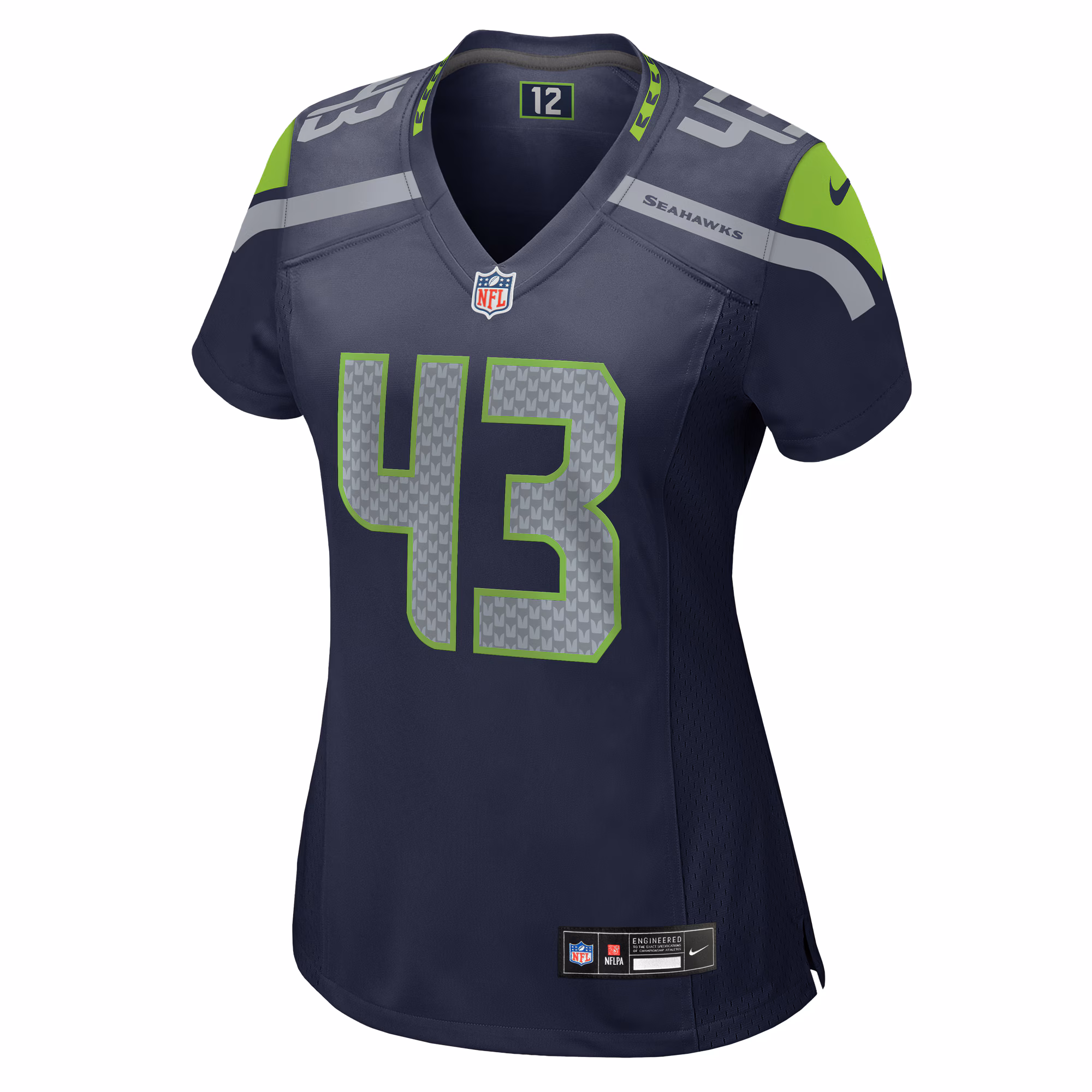 Levi Bell Seattle Seahawks Women's Team Game Jersey - College Navy
