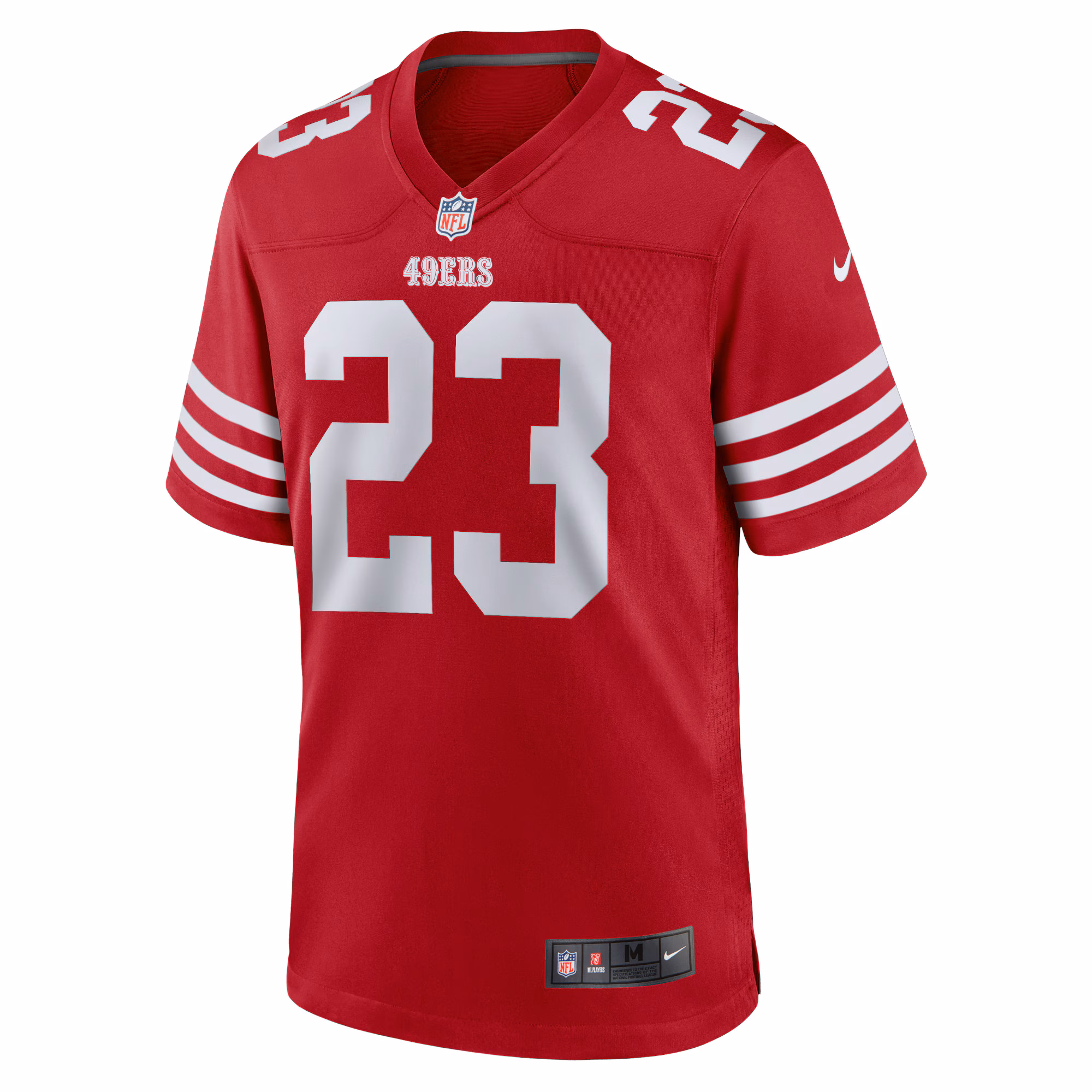 Christian McCaffrey San Francisco 49ers Game Player Jersey - White