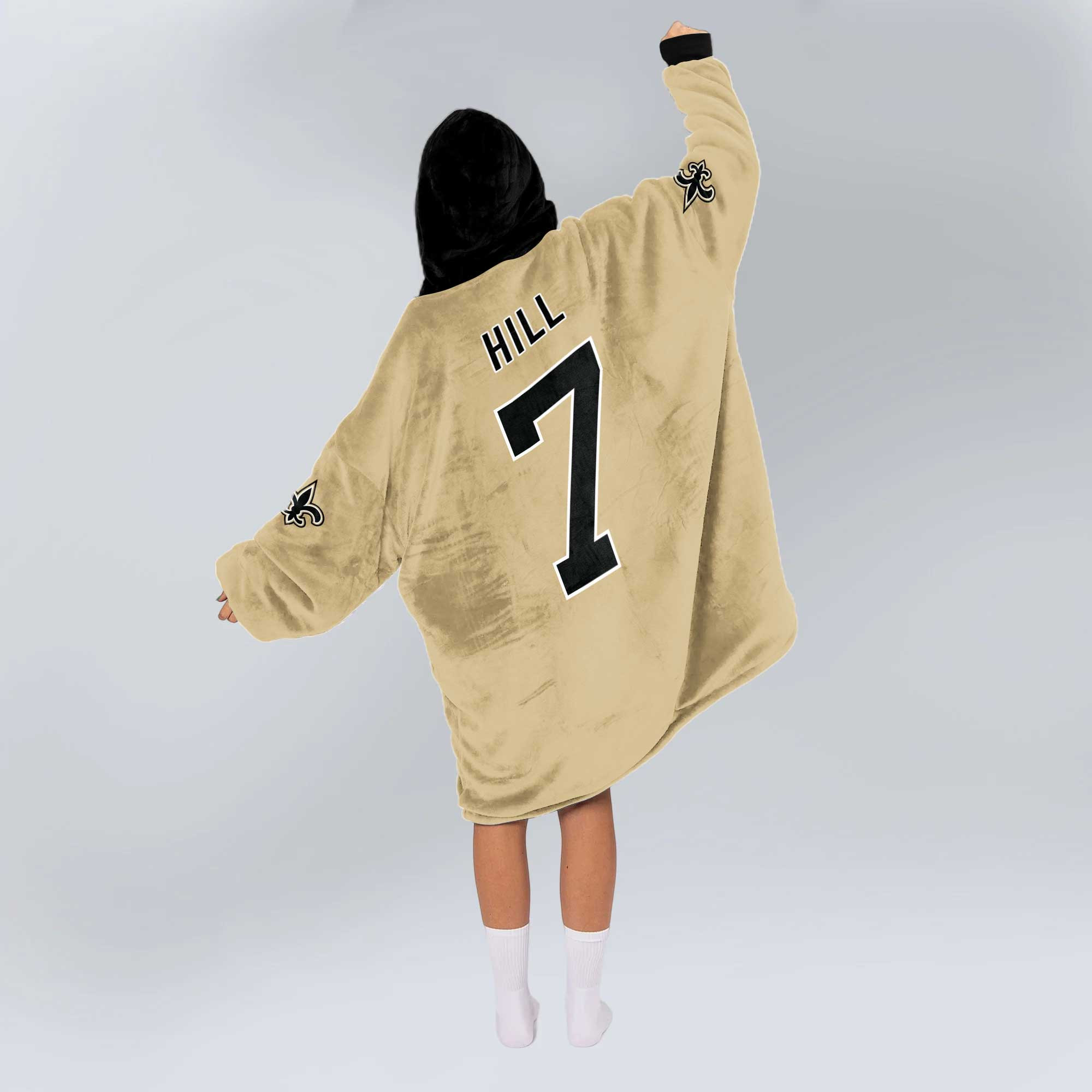 Adult T.H 7 New Orleans Football Unisex Blanket Hoodie