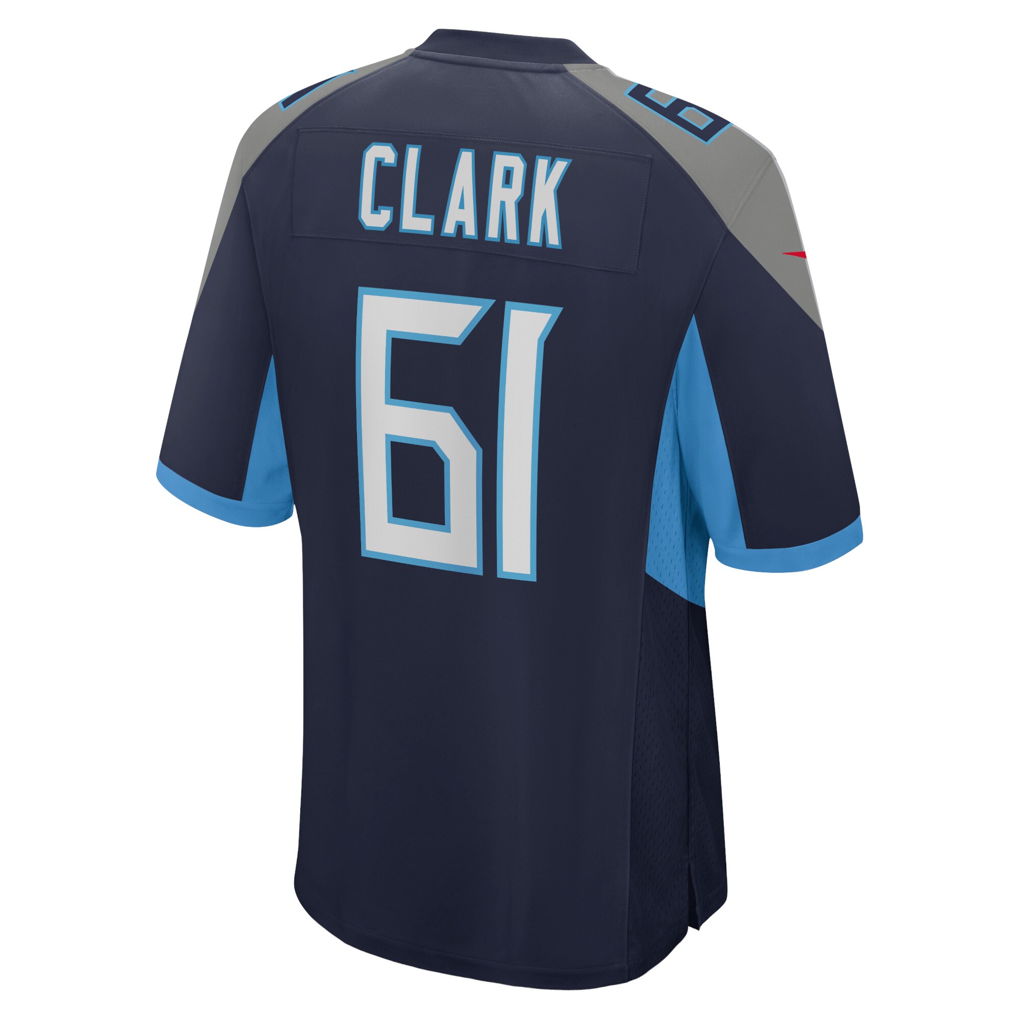 Le'Raven Clark Tennessee Titans  Home Game Player Jersey - Navy