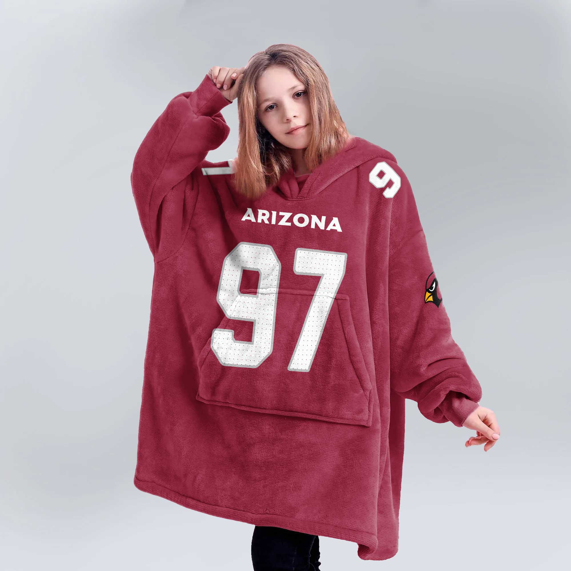 Kid 97 Arizona Football Unisex Blanket Hoodie