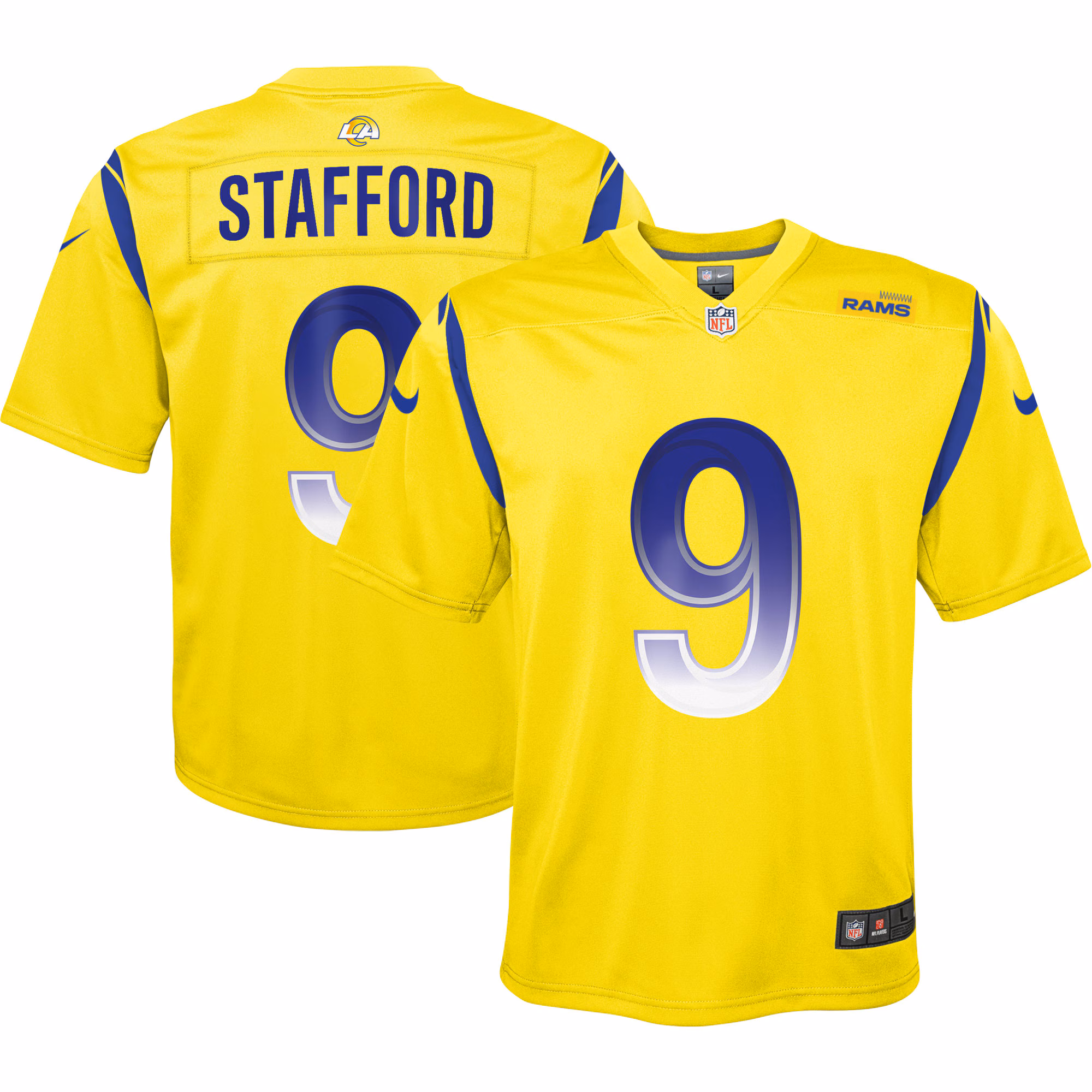 Matthew Stafford Los Angeles Rams Youth Inverted Game Jersey - Gold