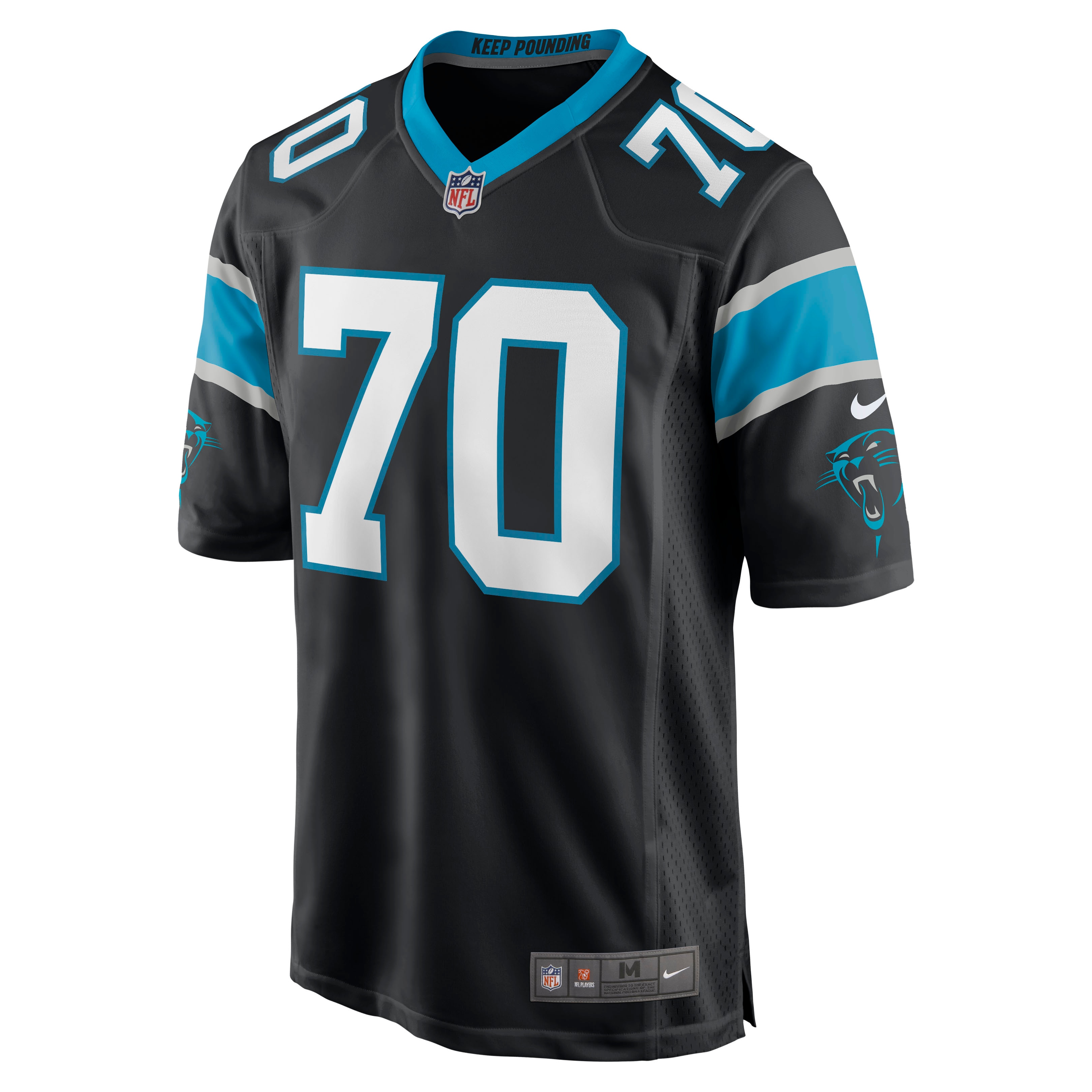 Brady Christensen Carolina Panthers  Game Jersey - Black