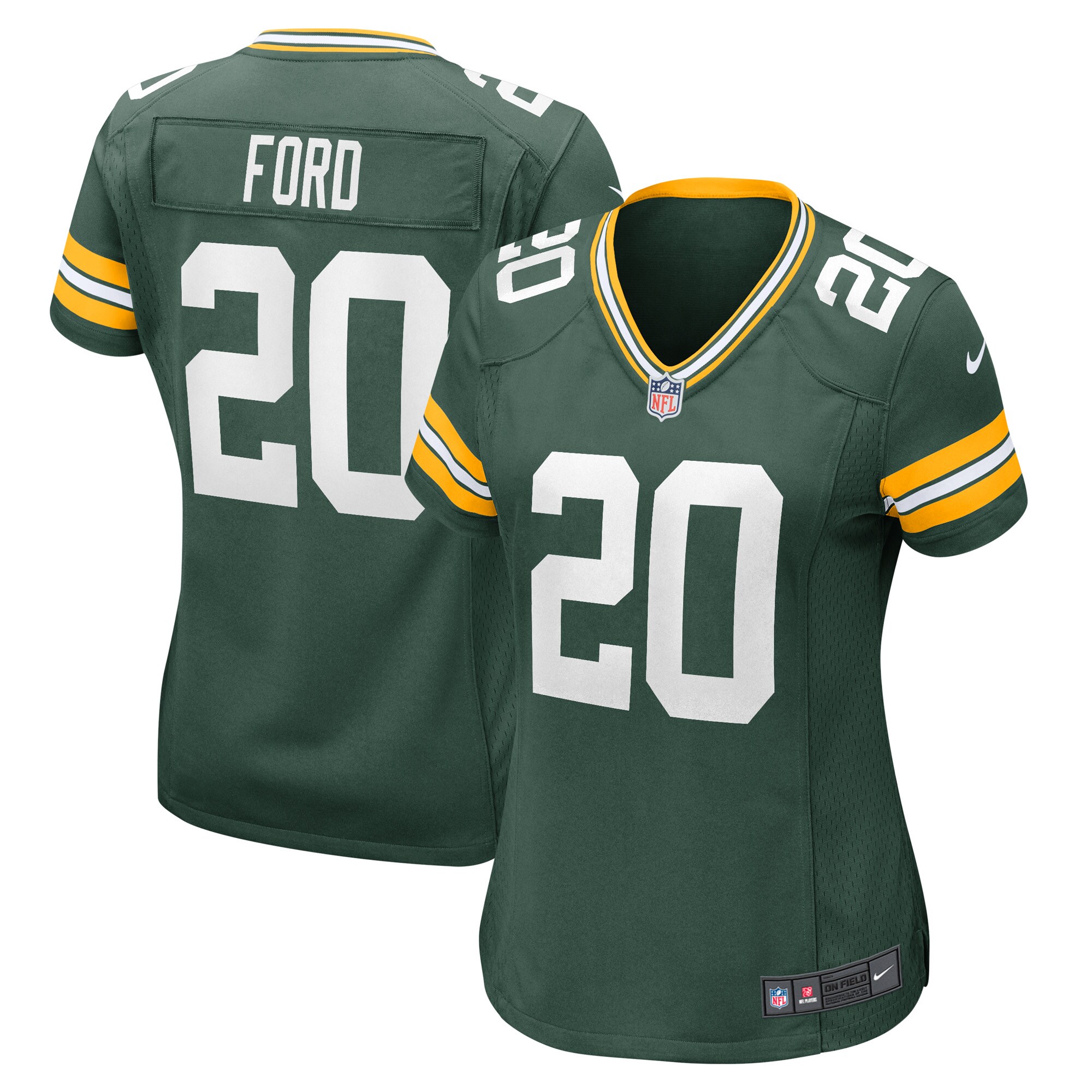 Rudy Ford Green Bay Packers Women's Game Player Jersey - Green